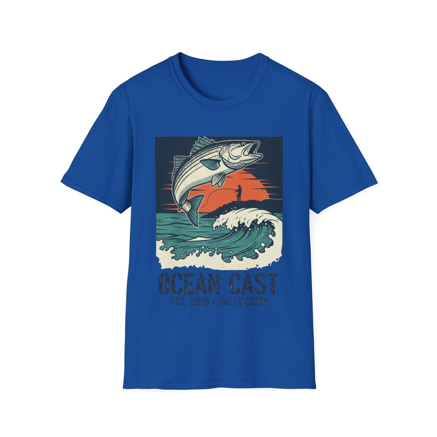 Salty Crew "Ocean Cast" Graphic Tee – Vintage Surf & Turf Style - That Should Be on a T-Shirt