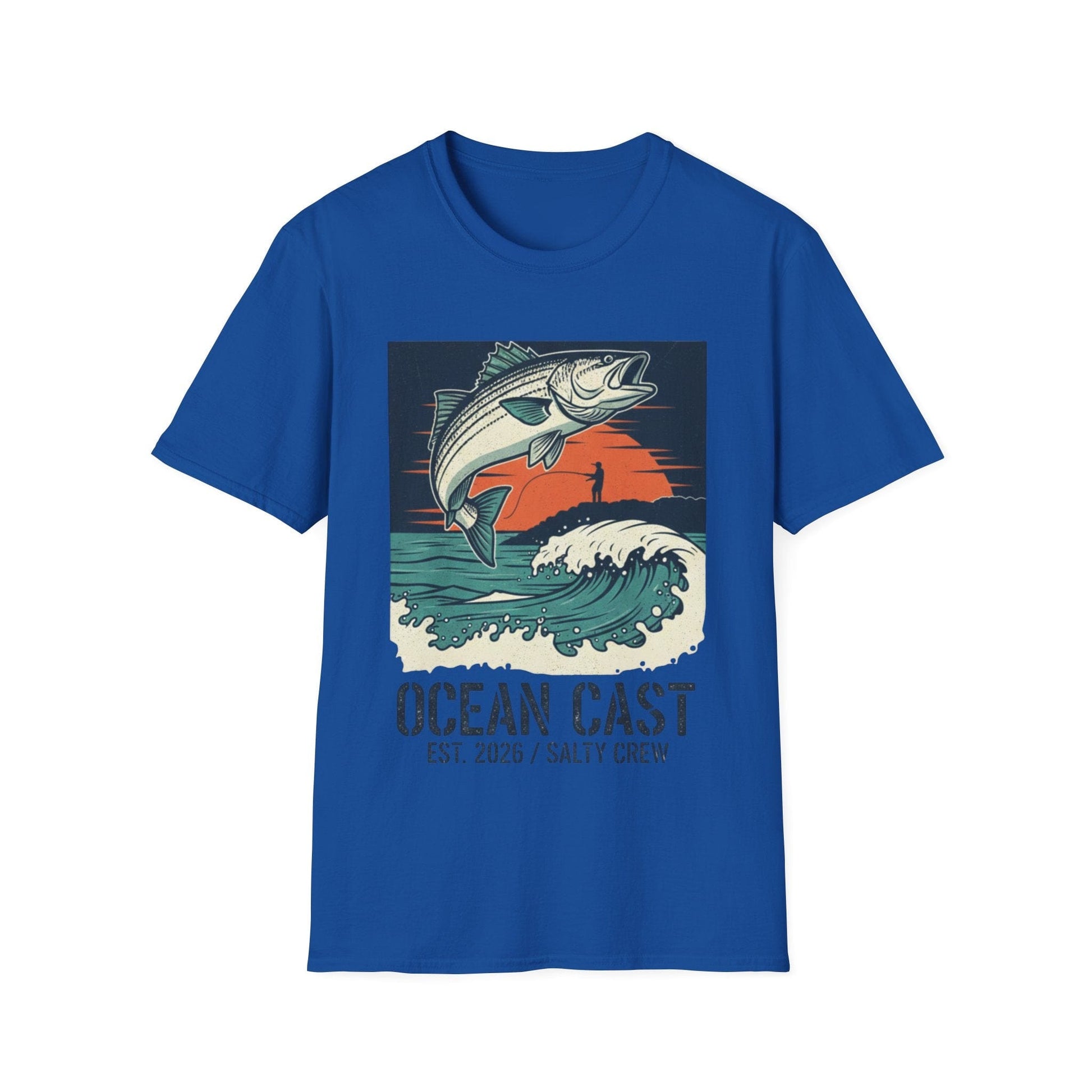 Salty Crew "Ocean Cast" Graphic Tee – Vintage Surf & Turf Style - That Should Be on a T-Shirt