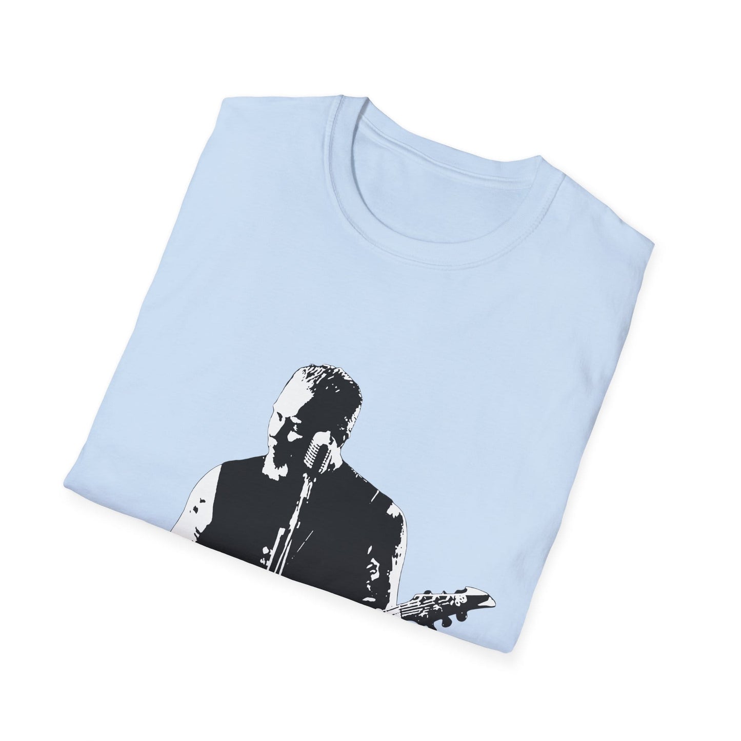 Metal Guitar Legend T-Shirt – Heavy Metal Frontman Silhouette Graphic Tee - That Should Be on a T-Shirt