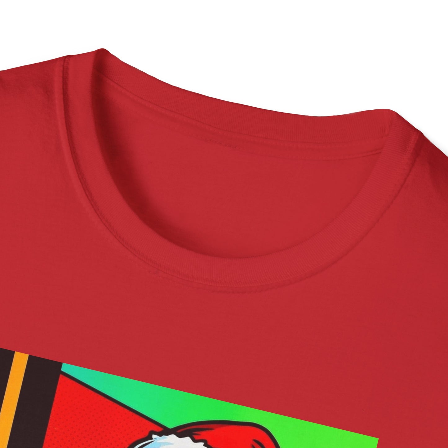 Pop Art Santa T-Shirt | Modern Retro Christmas Graphic Tee