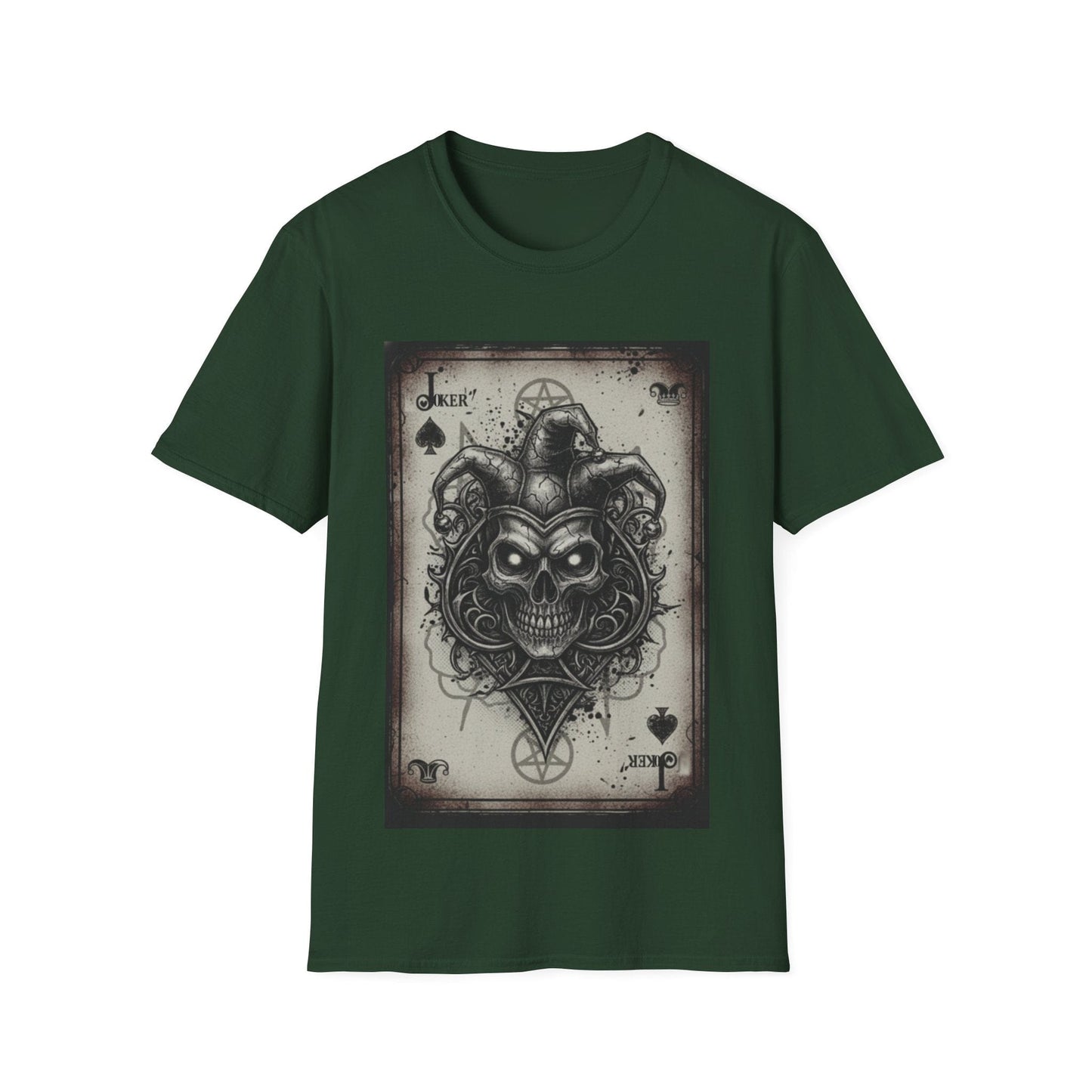 Dark Joker Skull Playing Card T-Shirt | Gothic Streetwear Graphic Tee