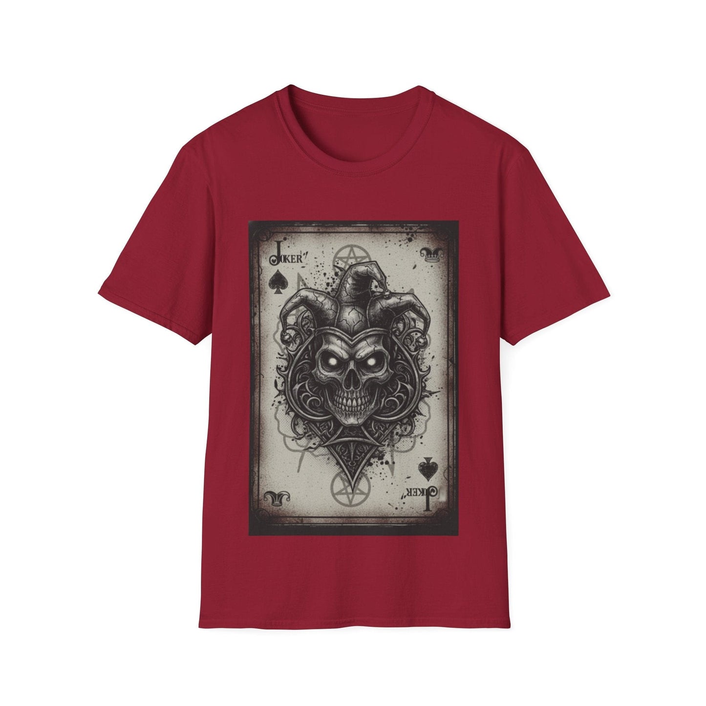 Dark Joker Skull Playing Card T-Shirt | Gothic Streetwear Graphic Tee