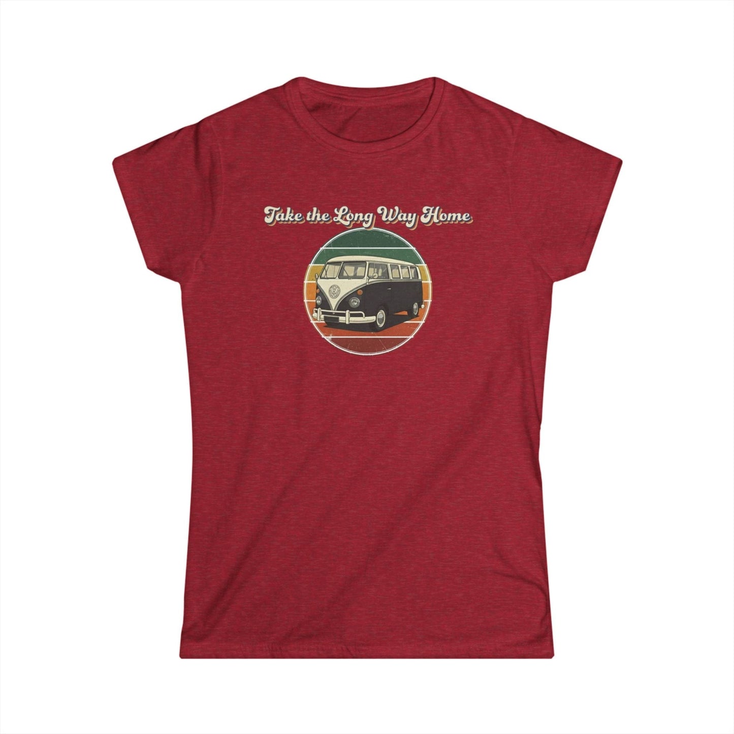Retro VW Bus "Take the Long Way Home" T-Shirt
