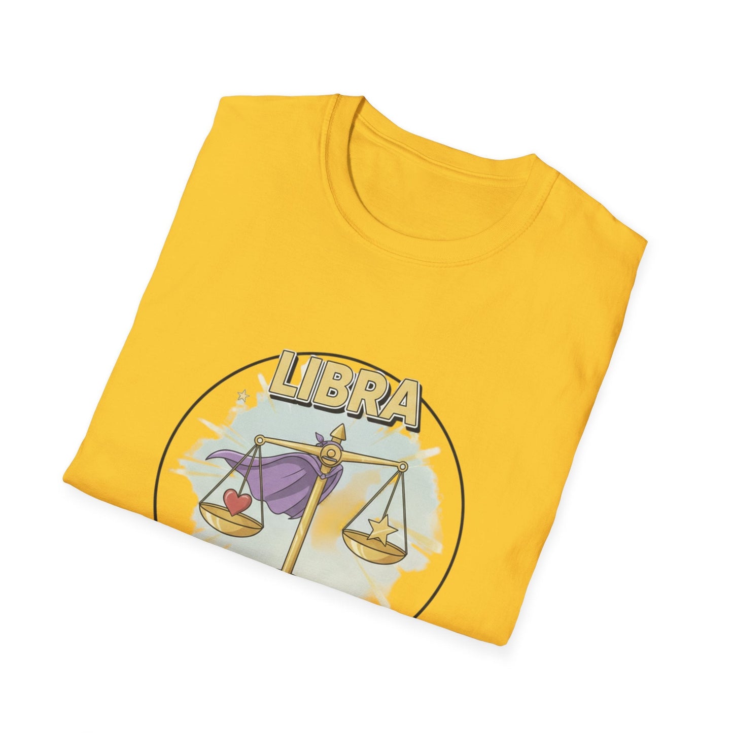Libra Cartoon Zodiac  Tee — Vintage Globe Adventure Shirt - That Should Be on a T-Shirt