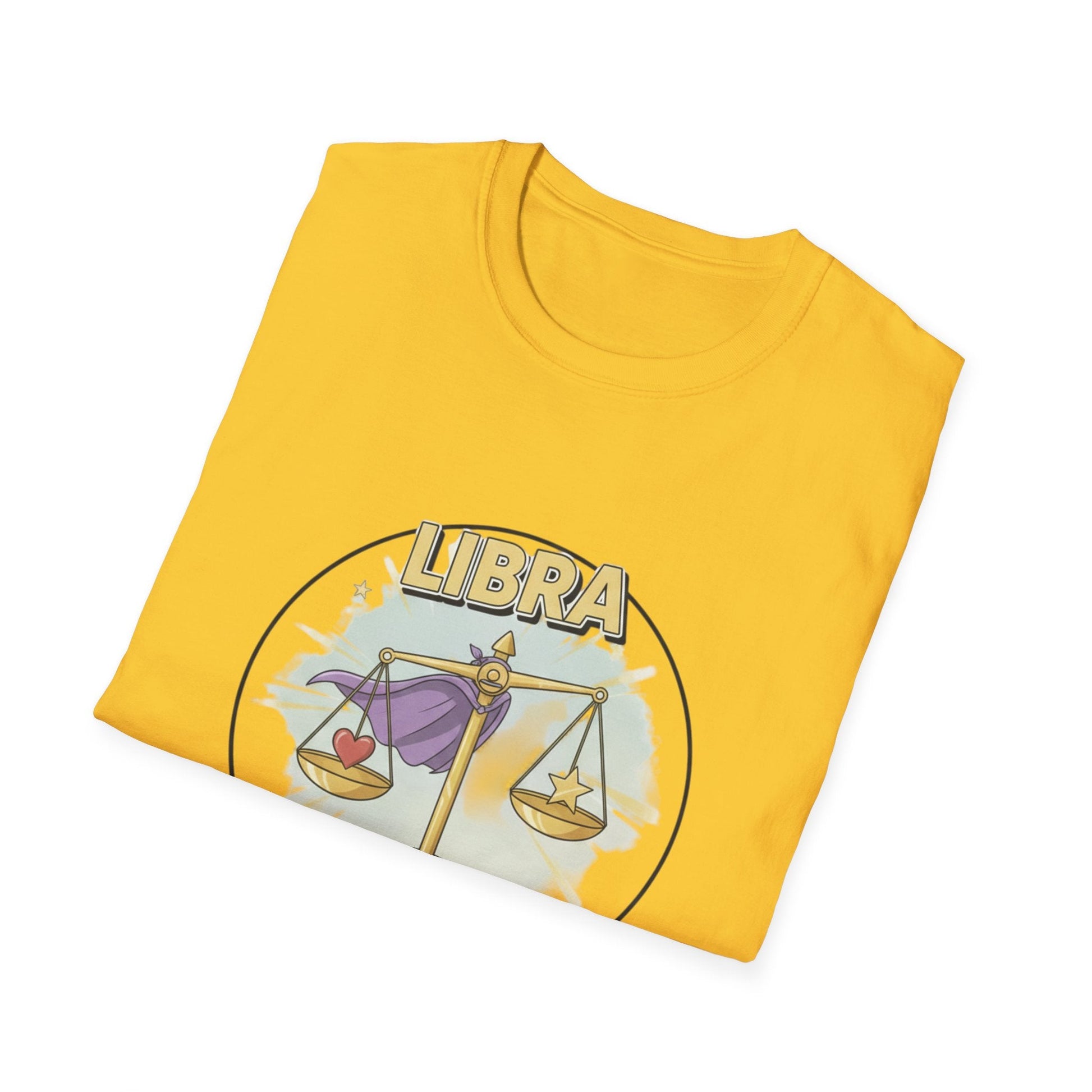 Libra Cartoon Zodiac  Tee — Vintage Globe Adventure Shirt - That Should Be on a T-Shirt