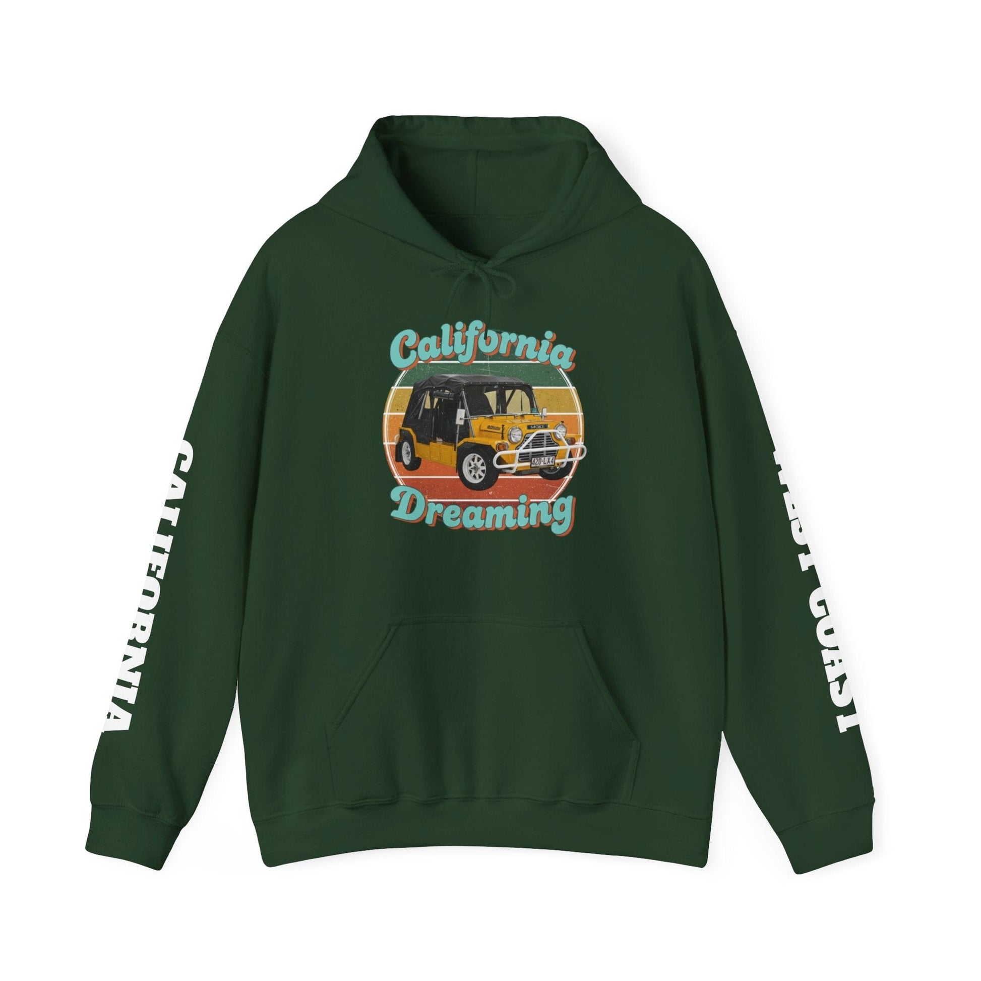 California Dreaming Hoodie — Retro Californian Buggy Surf Trip Graphic - That Should Be on a T-Shirt