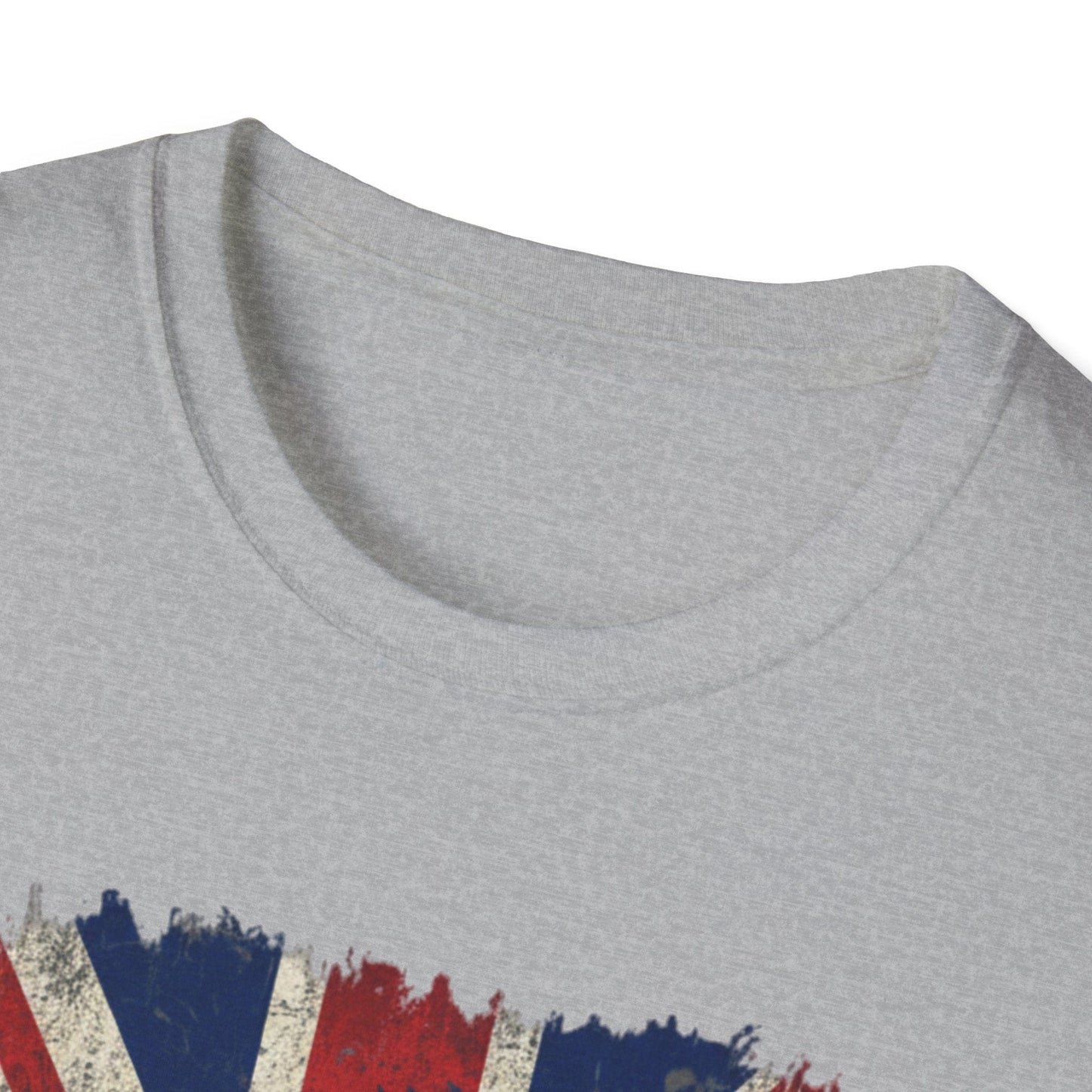 British Lion Strength & Courage T-Shirt - Distressed Union Jack Graphic Tee