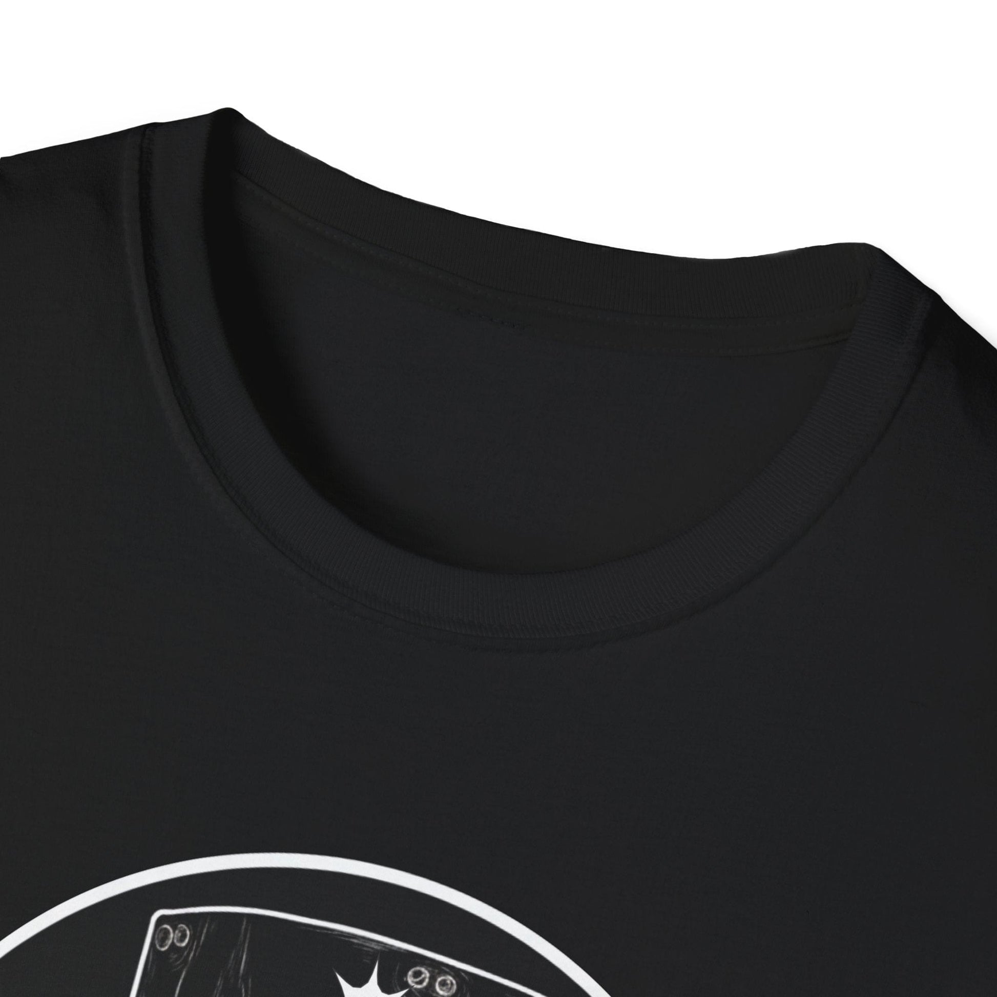 Ned Kelly Outlaw Helmet Graphic T-Shirt - Premium Black Cotton Streetwear - That Should Be on a T-Shirt