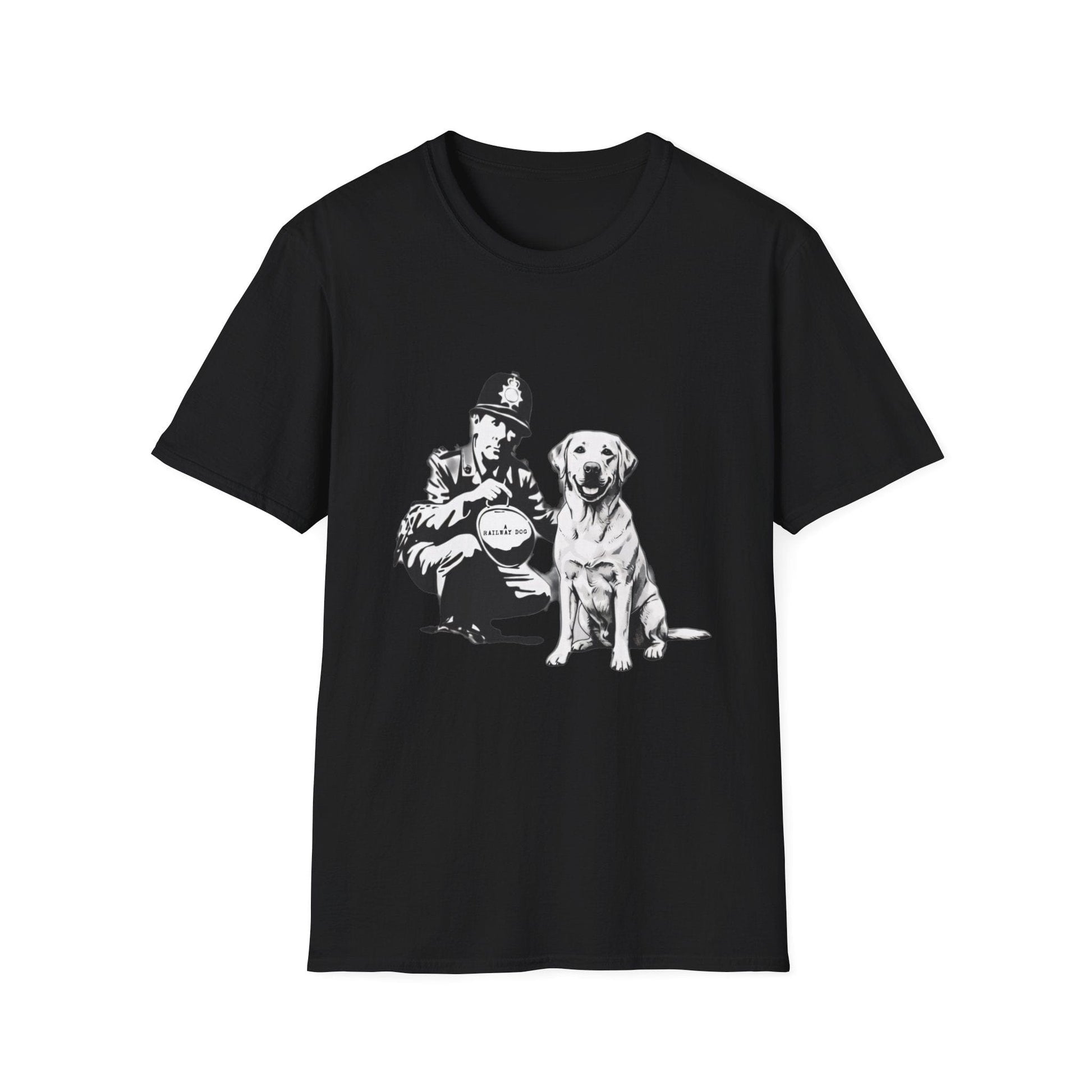 Vintage Police & Labrador Dog T-Shirt | Retro K9 Dog Lover Graphic Tee - That Should Be on a T-Shirt