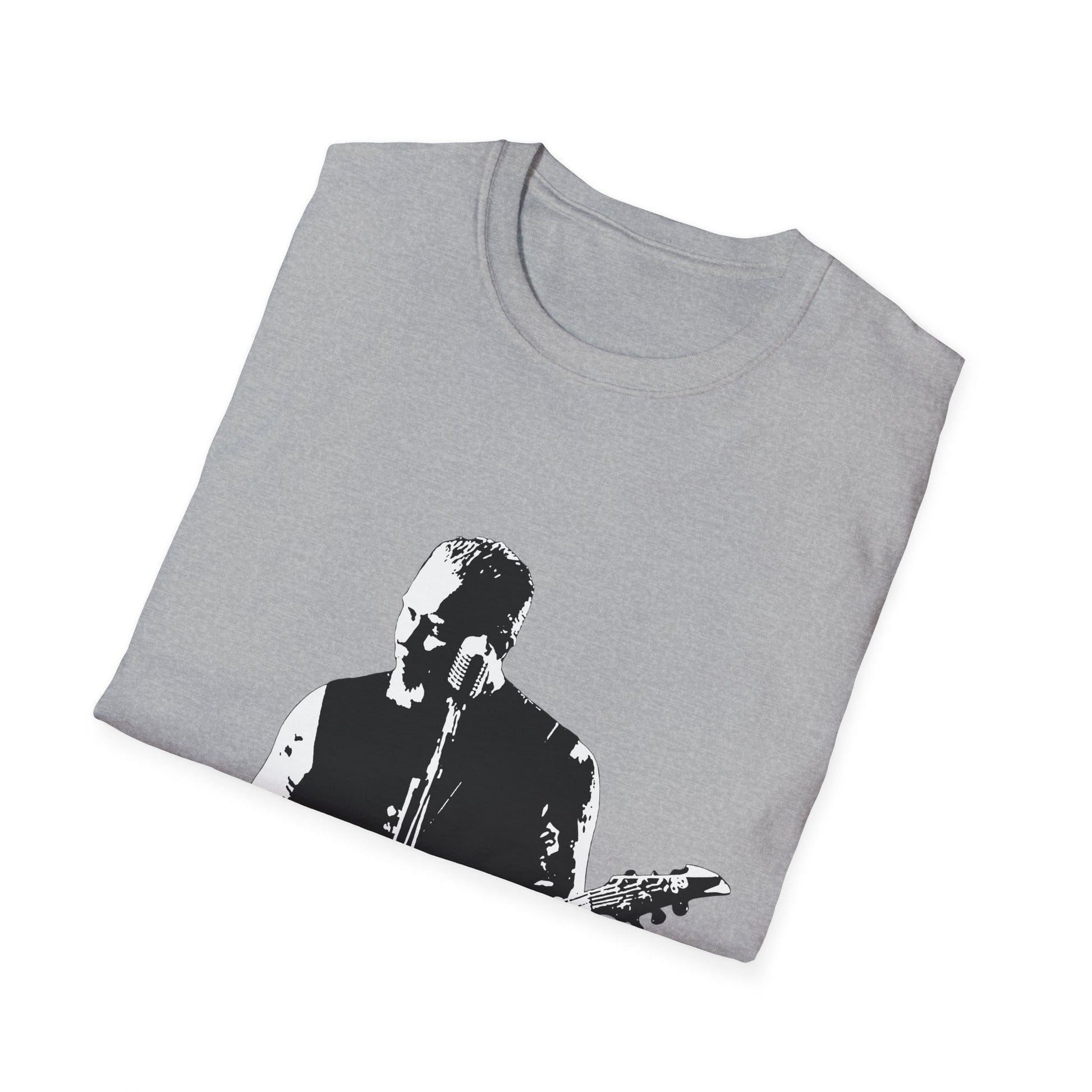 Metal Guitar Legend T-Shirt – Heavy Metal Frontman Silhouette Graphic Tee - That Should Be on a T-Shirt