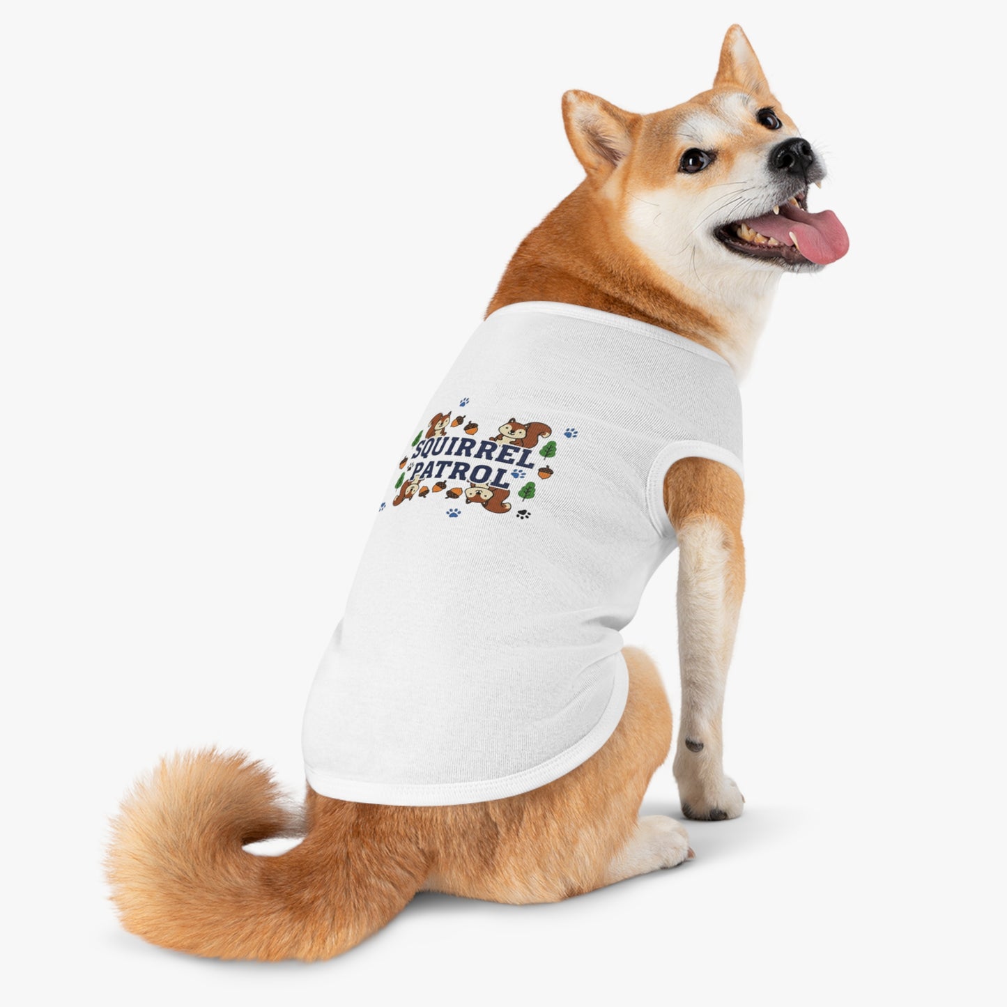 “Squirrel Patrol" Pet Tank Top  | Funny Pet Gift Idea