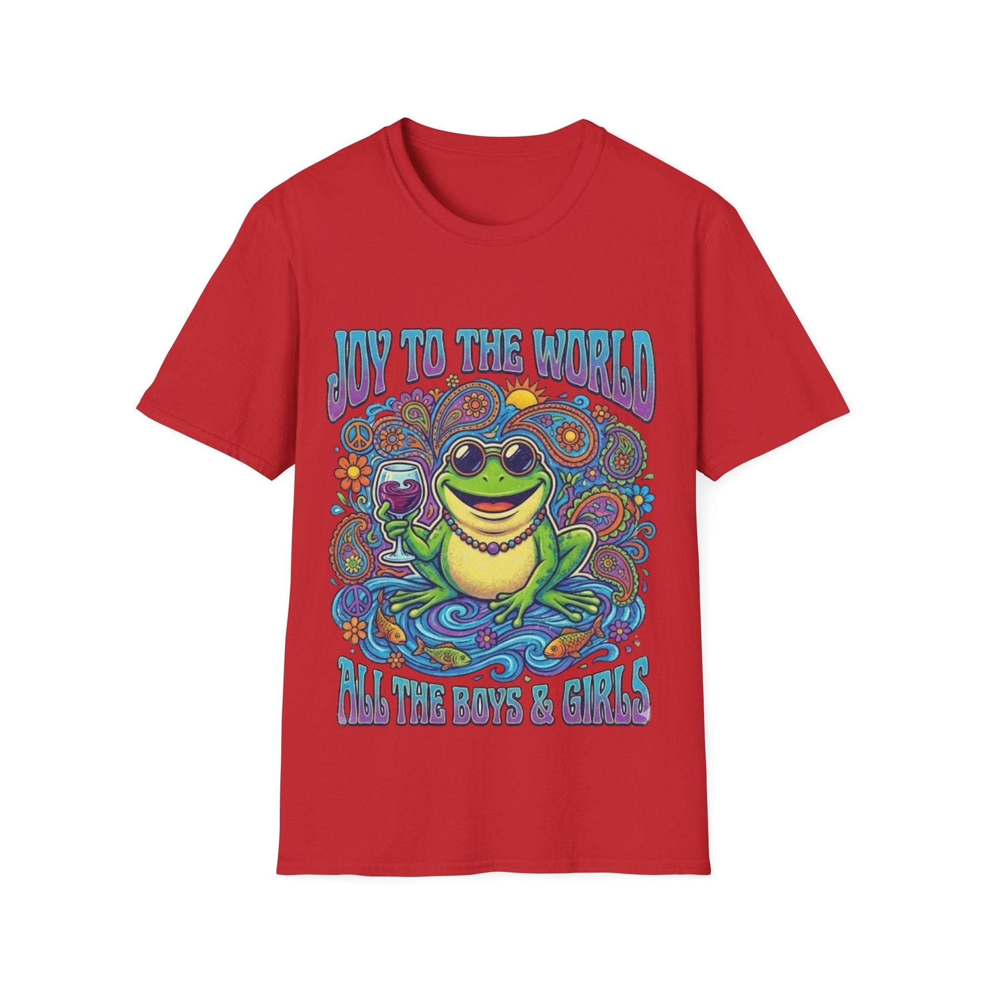 Joy to the World T-Shirt — Psychedelic Holiday Graphic Tee - That Should Be on a T-Shirt