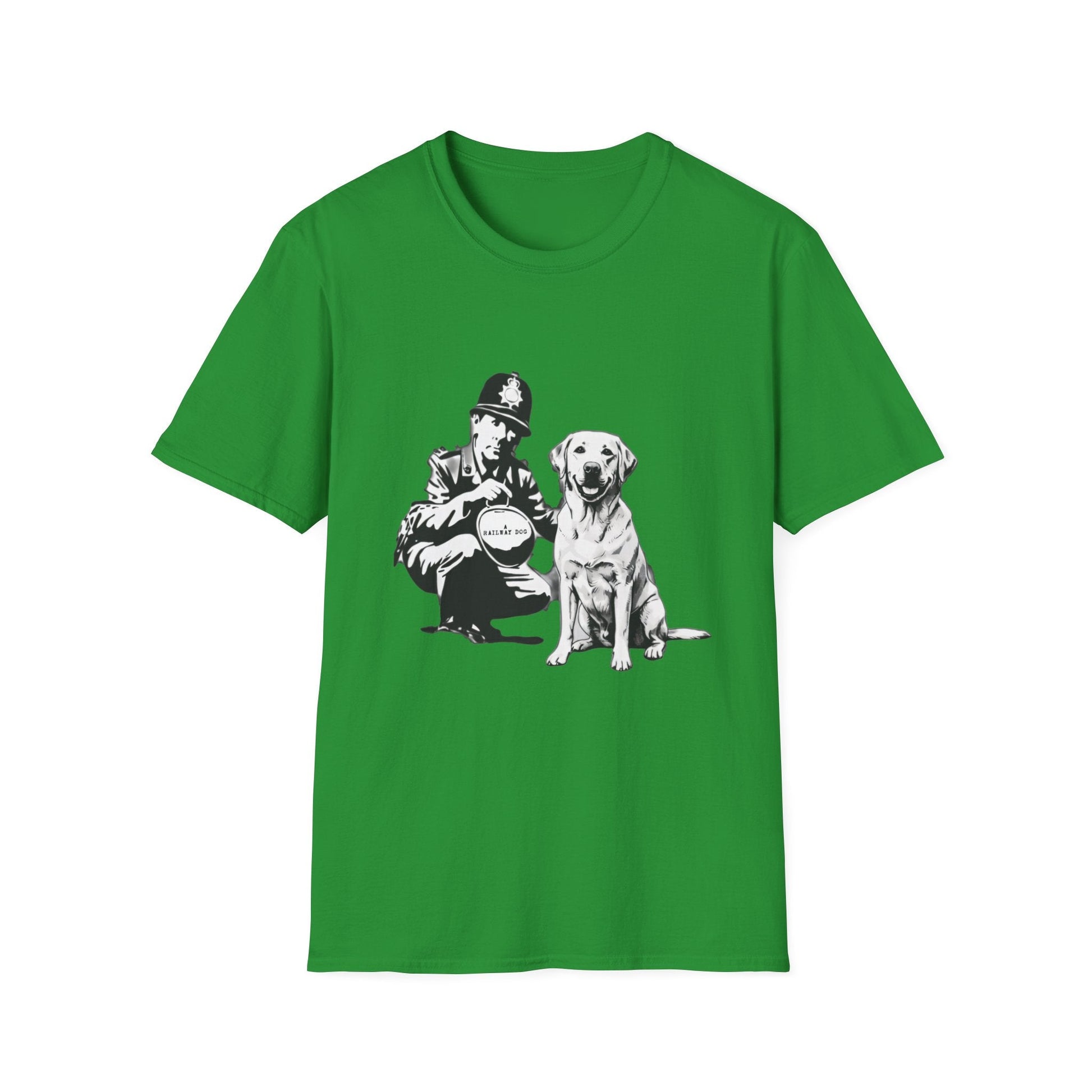 Vintage Police & Labrador Dog T-Shirt | Retro K9 Dog Lover Graphic Tee - That Should Be on a T-Shirt