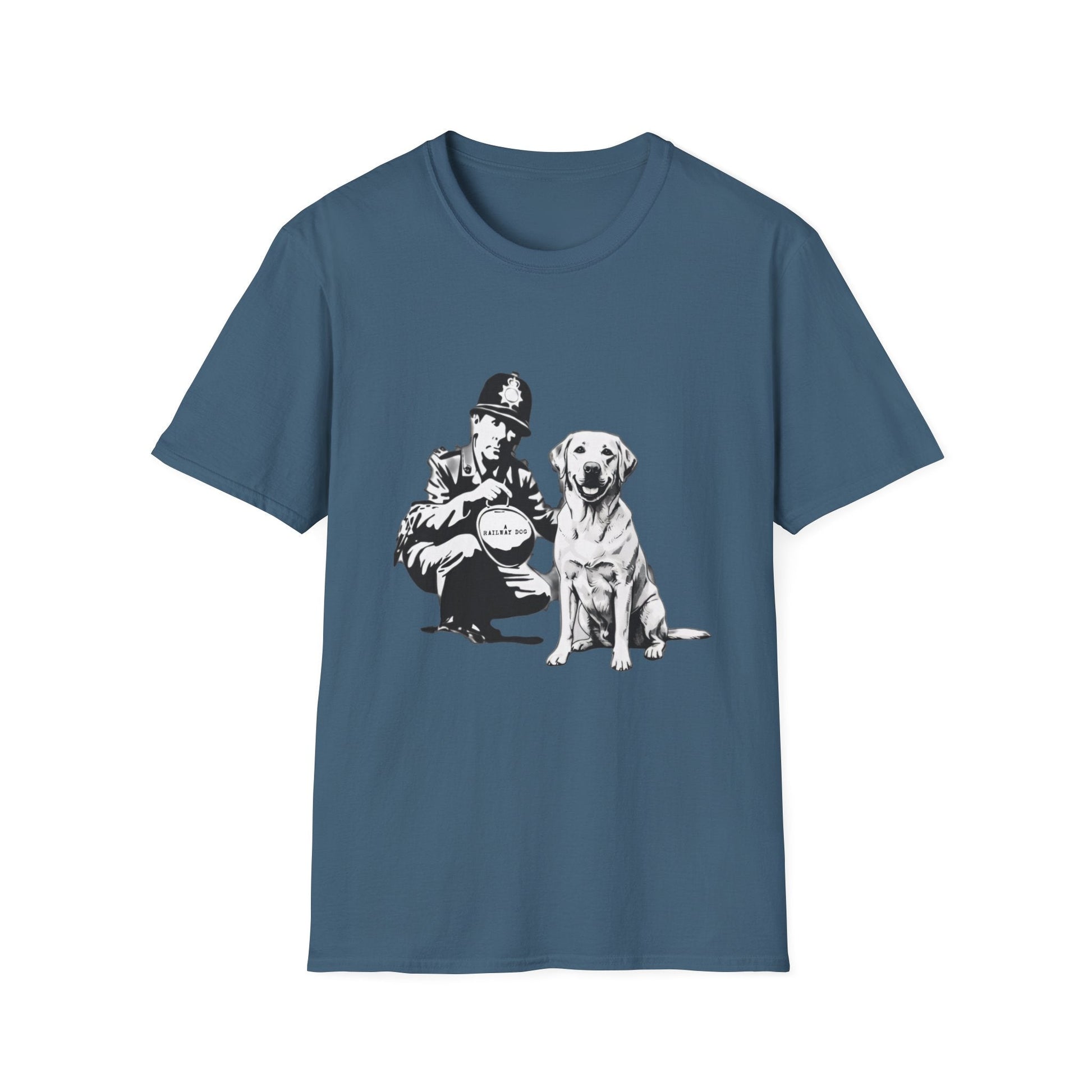 Vintage Police & Labrador Dog T-Shirt | Retro K9 Dog Lover Graphic Tee - That Should Be on a T-Shirt