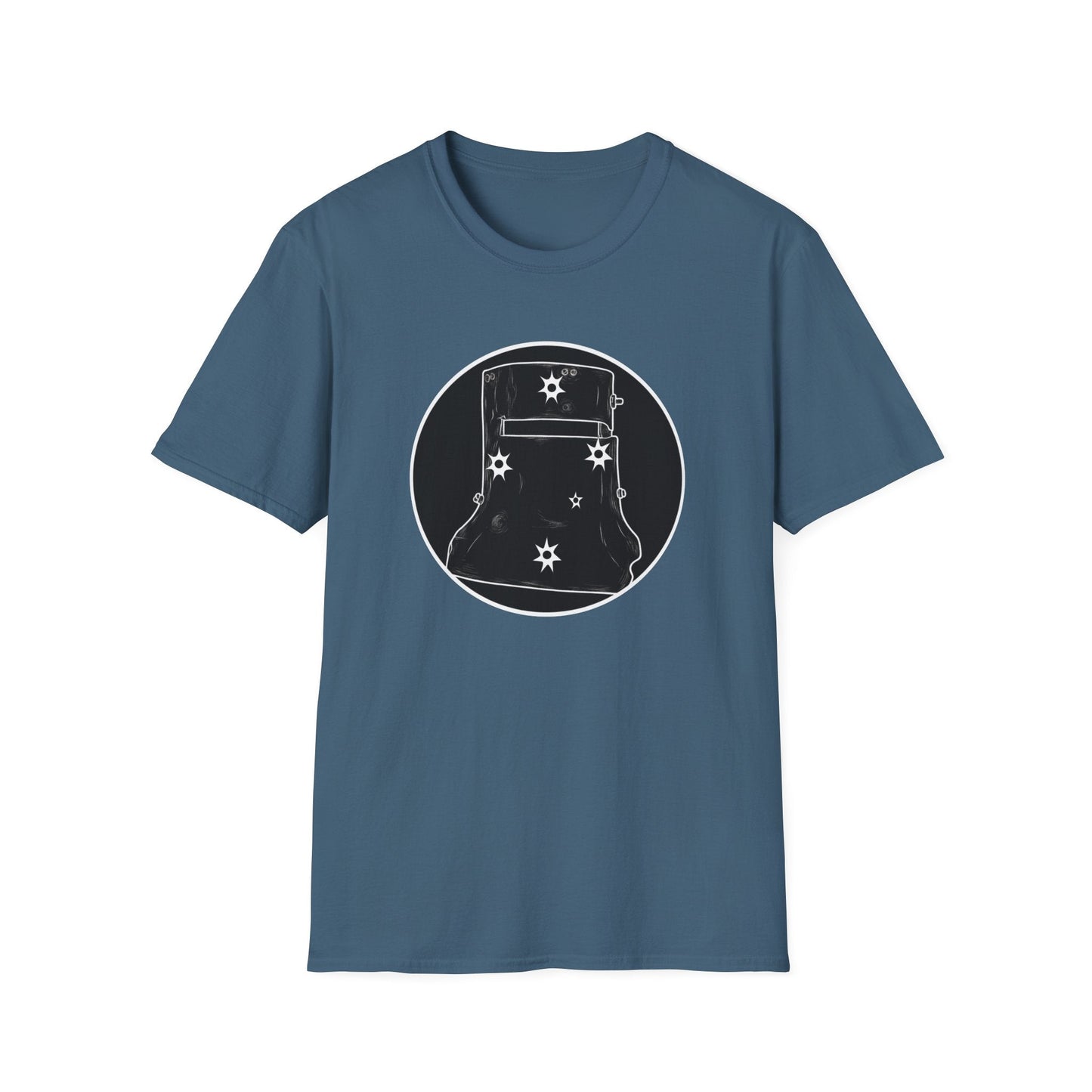 Ned Kelly Outlaw Helmet Graphic T-Shirt - Premium Black Cotton Streetwear - That Should Be on a T-Shirt