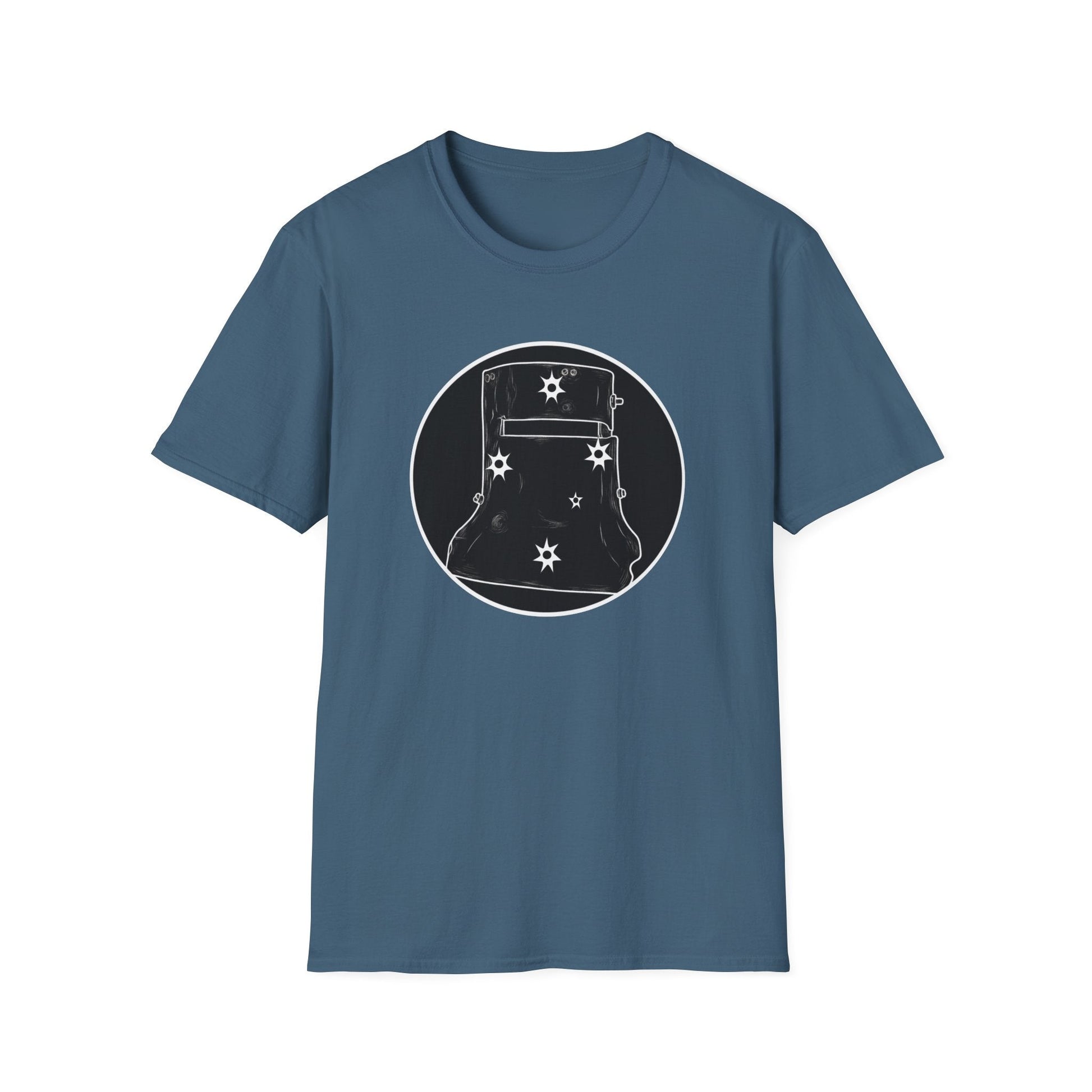 Ned Kelly Outlaw Helmet Graphic T-Shirt - Premium Black Cotton Streetwear - That Should Be on a T-Shirt