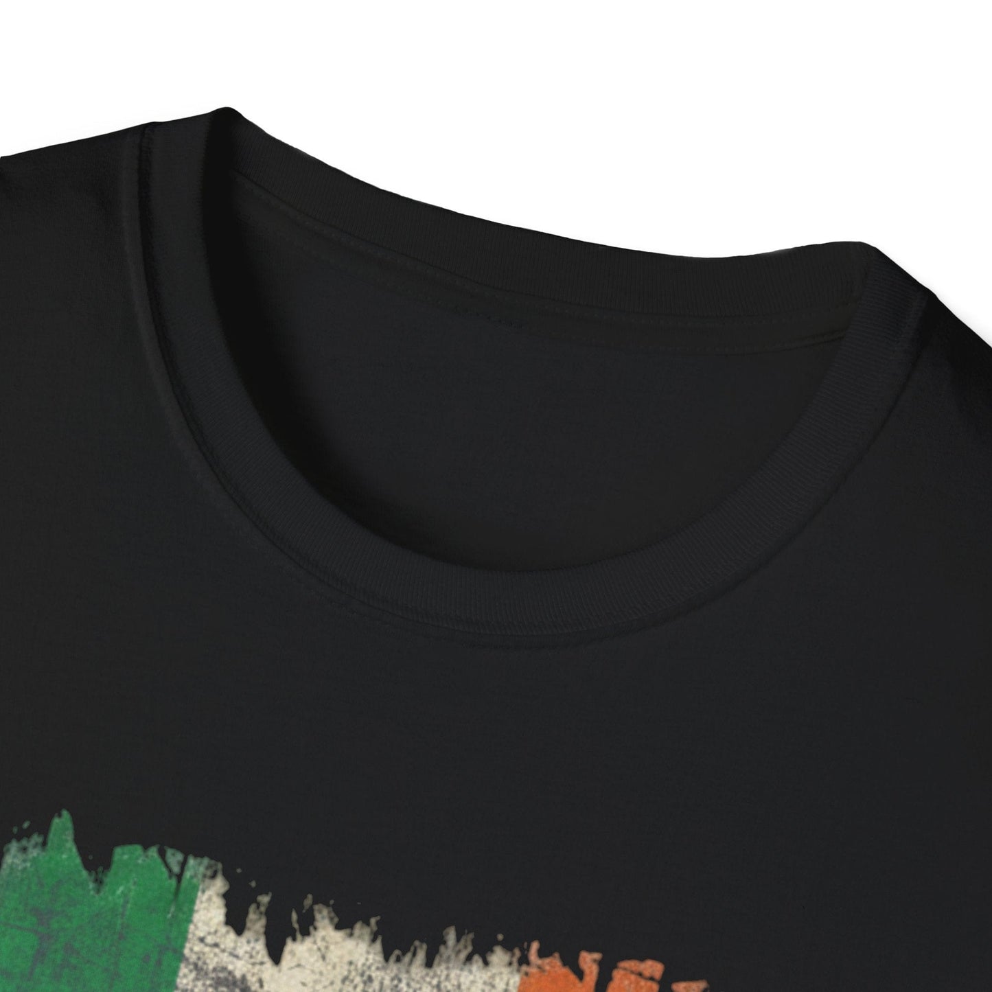 Irish Wolf Misneach & Neart T-Shirt - Distressed Ireland Flag Graphic Tee
Product Description