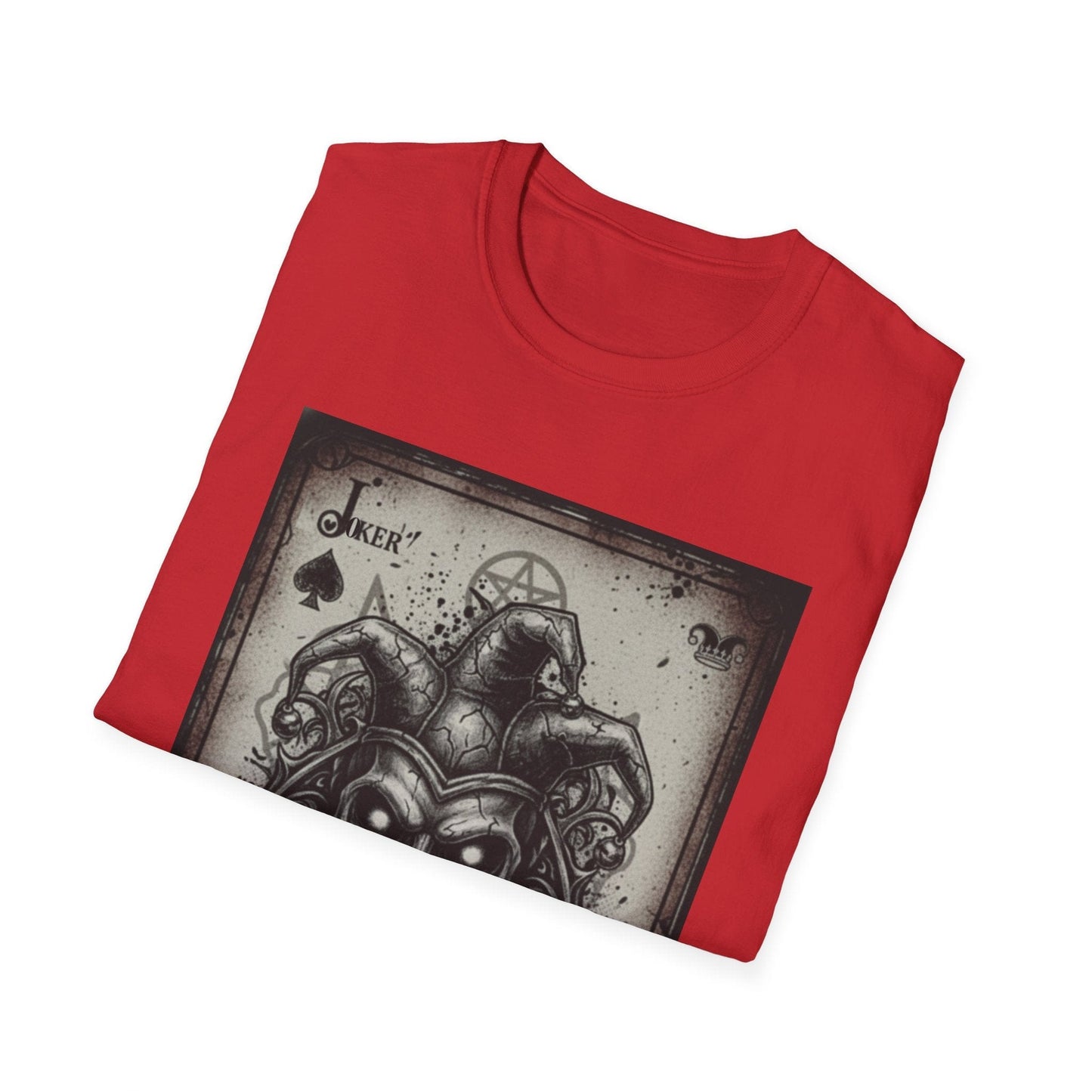 Dark Joker Skull Playing Card T-Shirt | Gothic Streetwear Graphic Tee