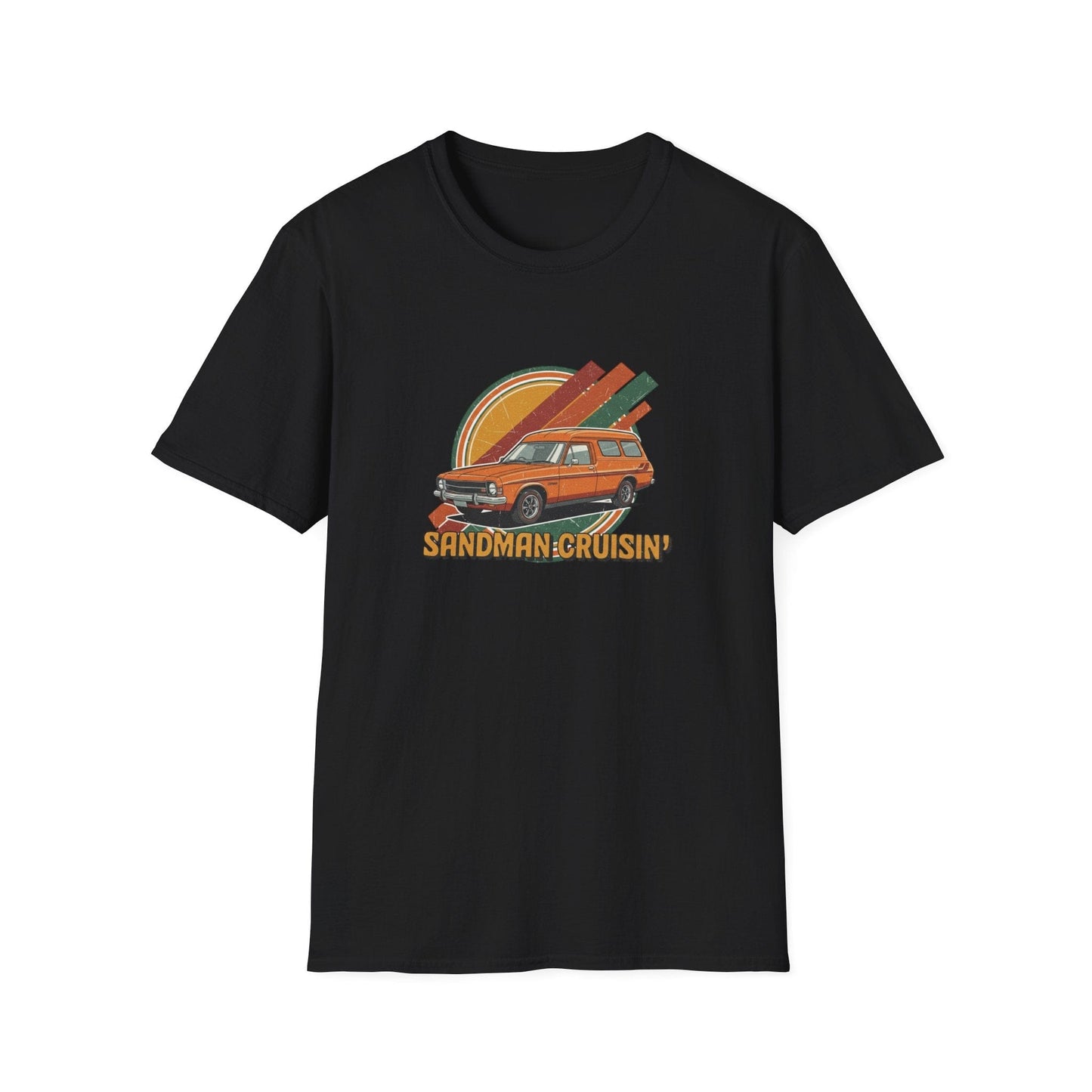 Sandman Cruisin' Van T-Shirt — Retro Campervan Graphic Tee