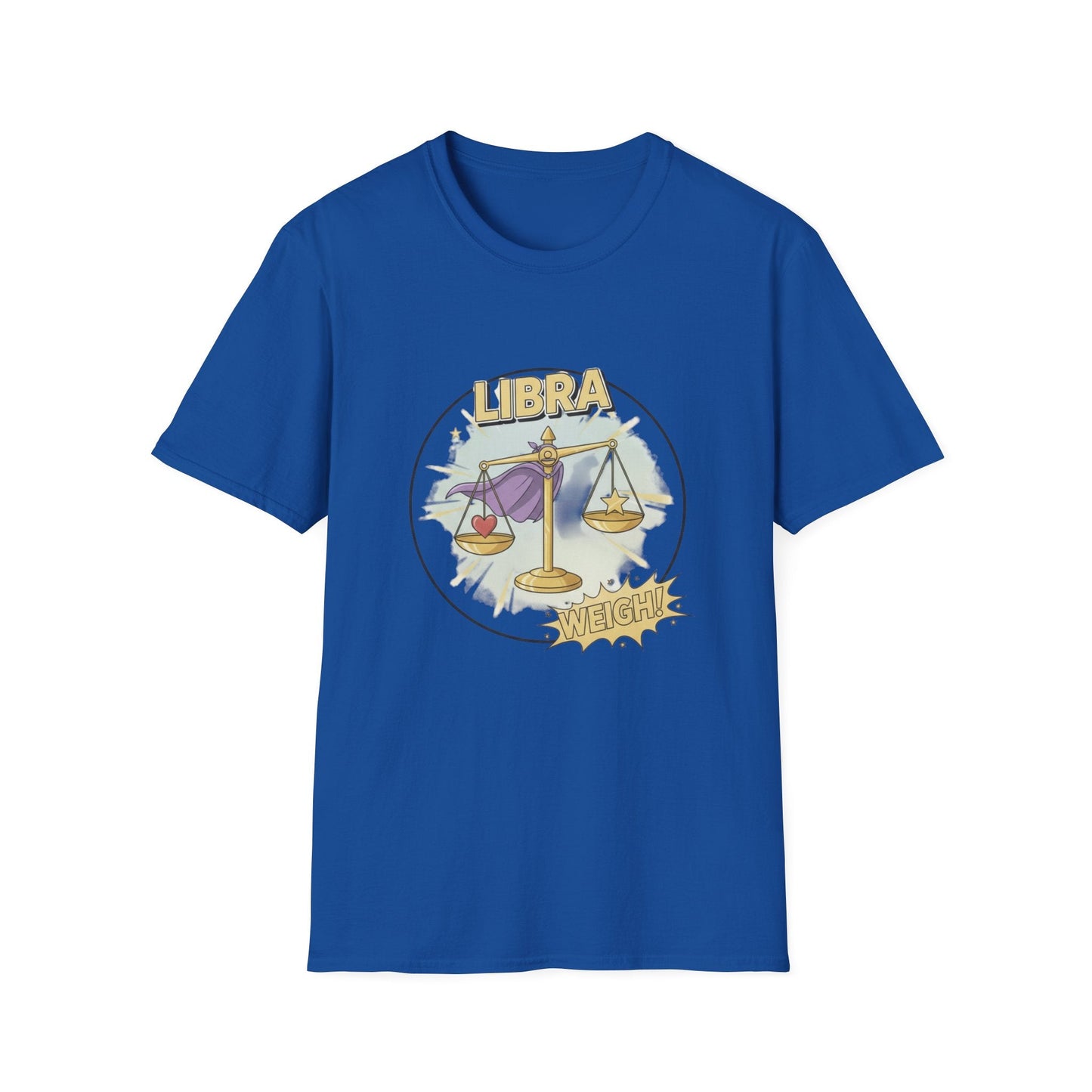 Libra Cartoon Zodiac  Tee — Vintage Globe Adventure Shirt - That Should Be on a T-Shirt