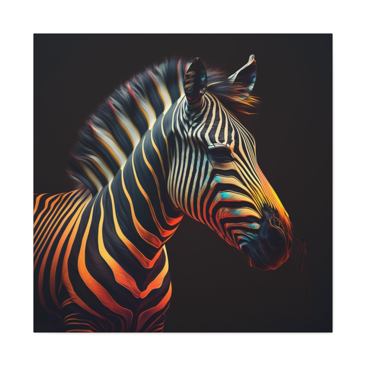 Unleash Wild Elegance: Zebra Canvas Art - That Should Be on a T-Shirt