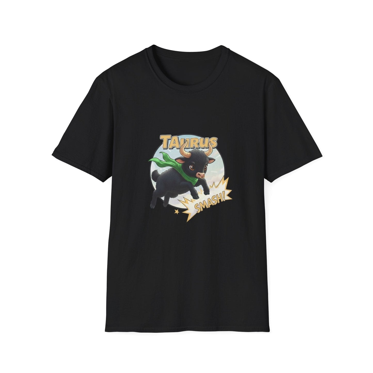 Taurus Smash! Superhero Bull Graphic Tee - That Should Be on a T-Shirt