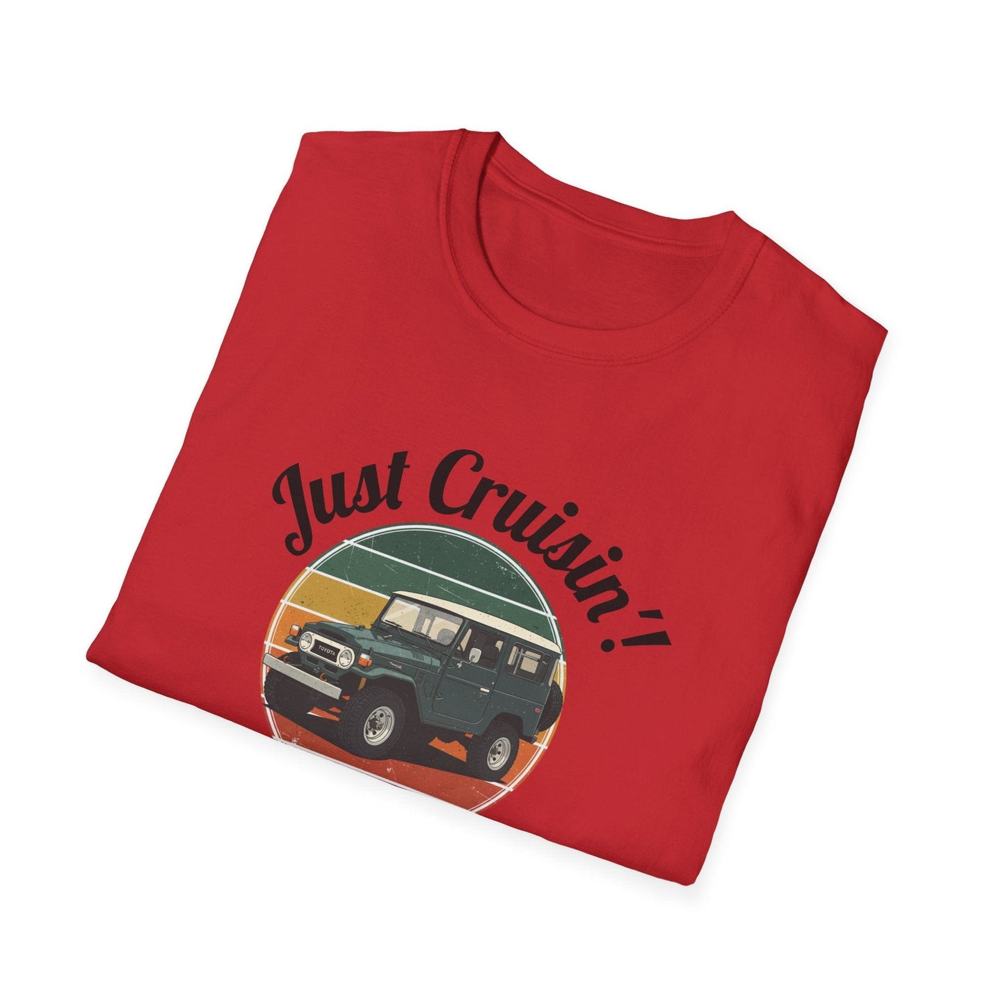 Just Cruisin' Vintage FJ40 Land Cruiser T-Shirt | Retro 70s Off-Road Vibe