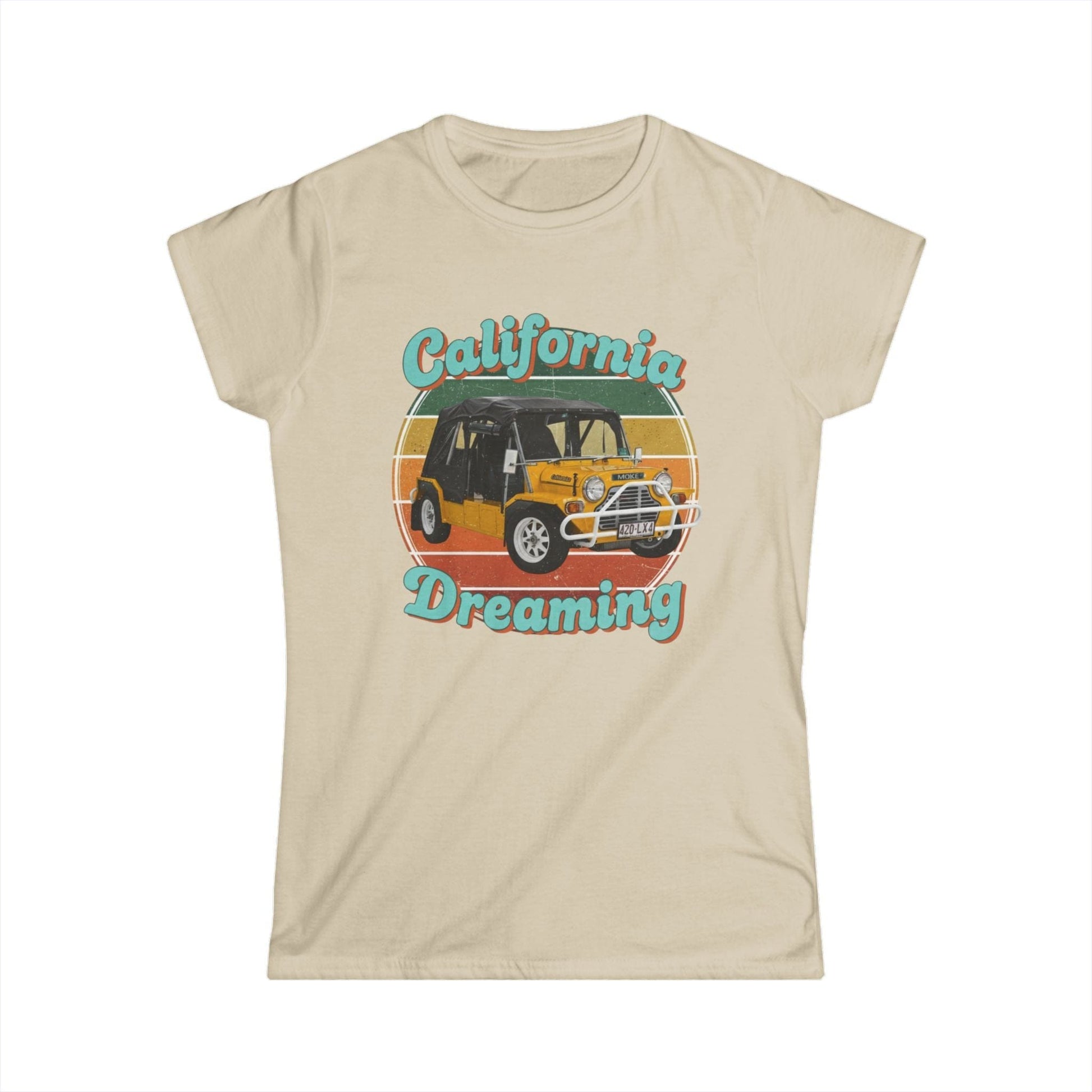 California Dreaming Tee — Vintage Surf Moke Women’s Shirt - That Should Be on a T-Shirt