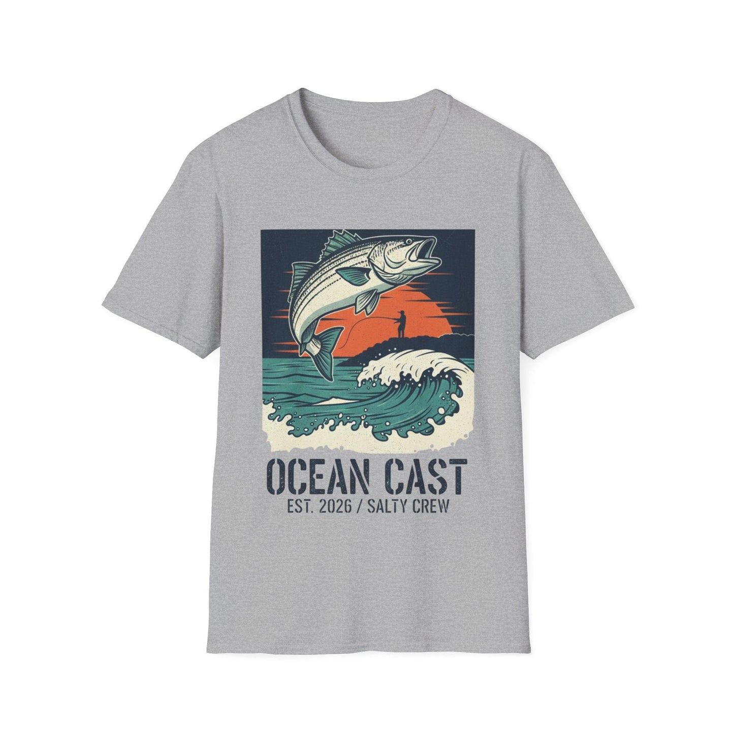 Salty Crew "Ocean Cast" Graphic Tee – Vintage Surf & Turf Style - That Should Be on a T-Shirt
