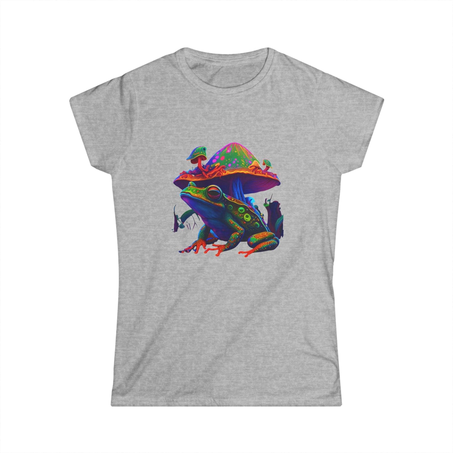 Cosmic Frog Mushroom Tee – Psychedelic Nature Graphic T-Shirt