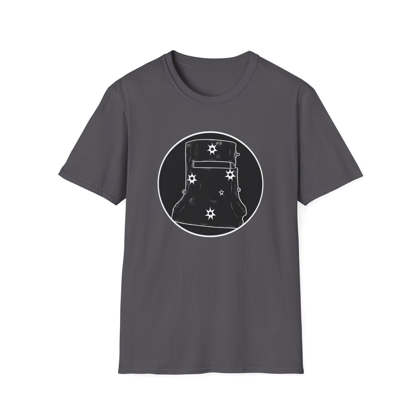 Ned Kelly Outlaw Helmet Graphic T-Shirt - Premium Black Cotton Streetwear - That Should Be on a T-Shirt