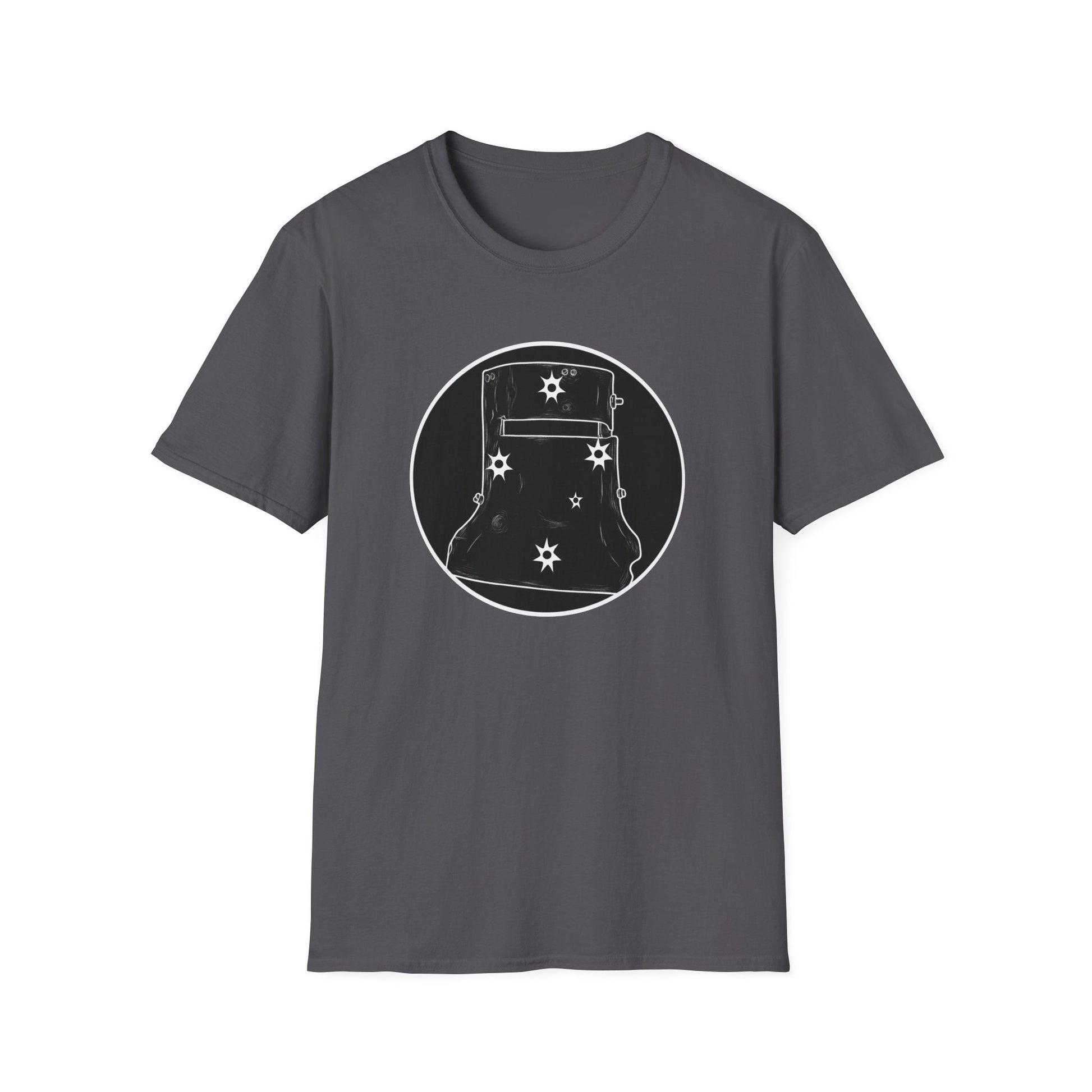 Ned Kelly Outlaw Helmet Graphic T-Shirt - Premium Black Cotton Streetwear - That Should Be on a T-Shirt