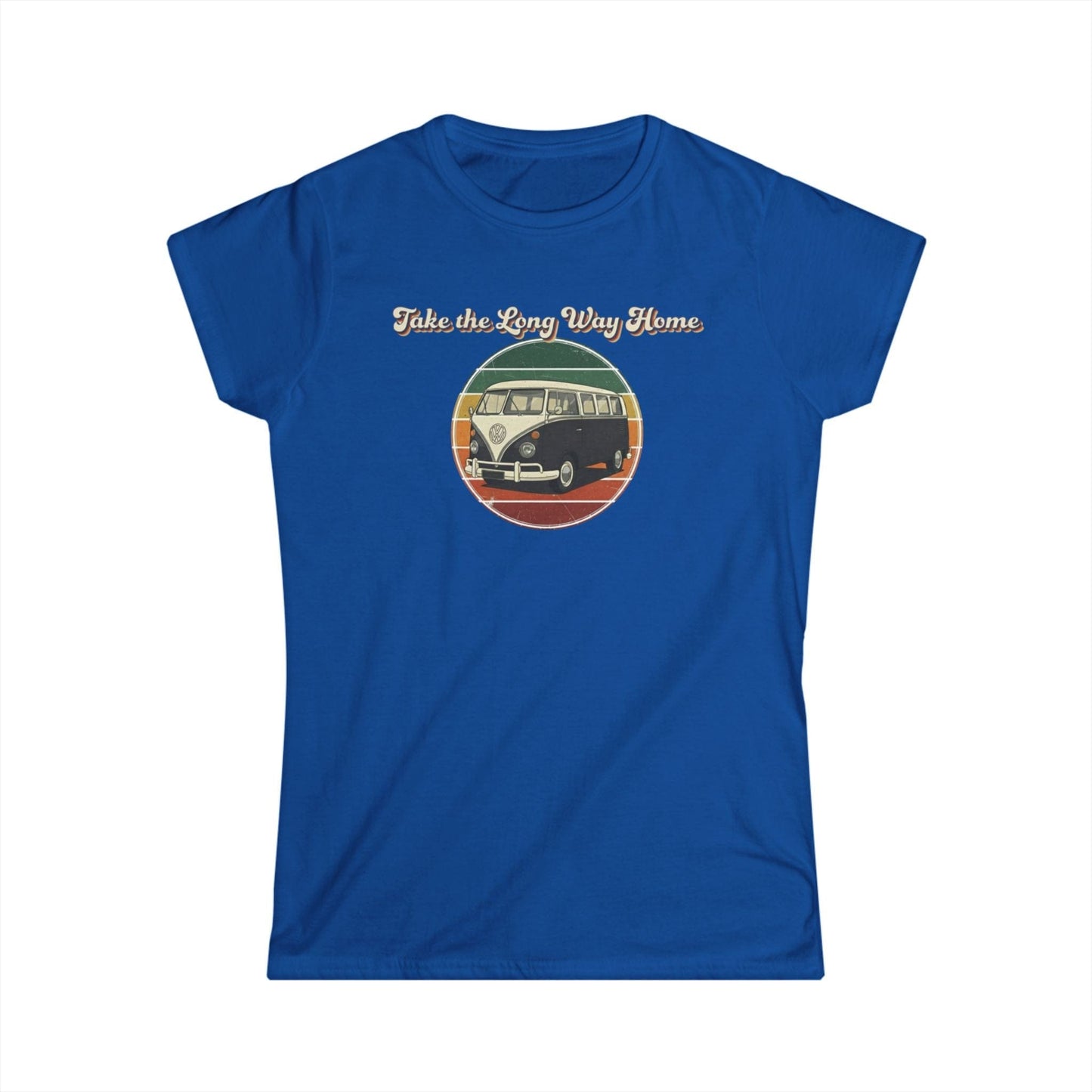 Retro VW Bus "Take the Long Way Home" T-Shirt