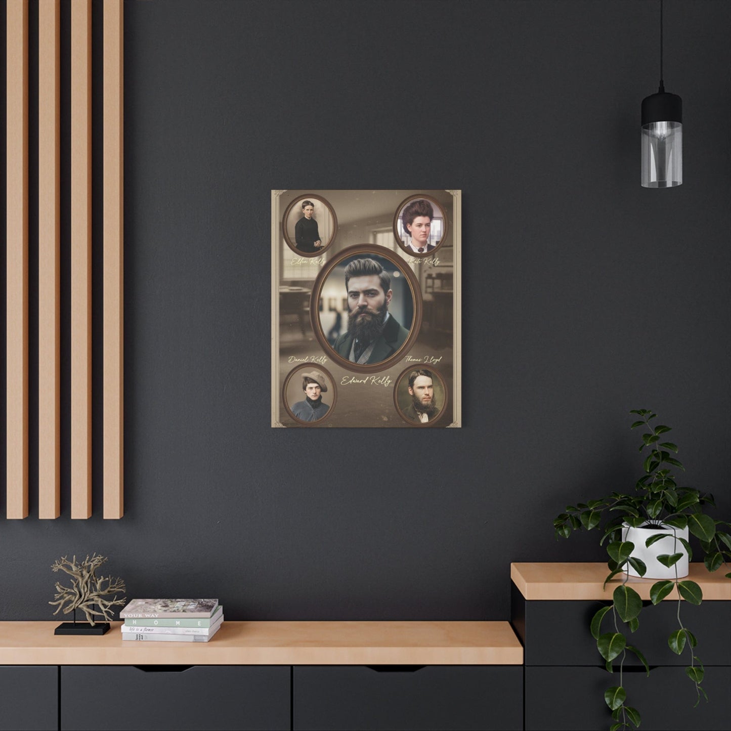 The Kellys of Greta – Ned Kelly Gang Vintage Australian History Canvas Wall Art - That Should Be on a T-Shirt