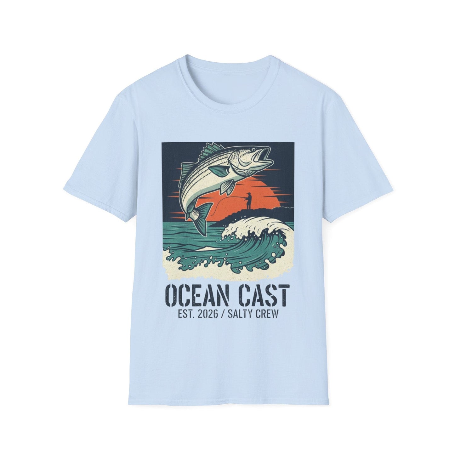 Salty Crew "Ocean Cast" Graphic Tee – Vintage Surf & Turf Style - That Should Be on a T-Shirt