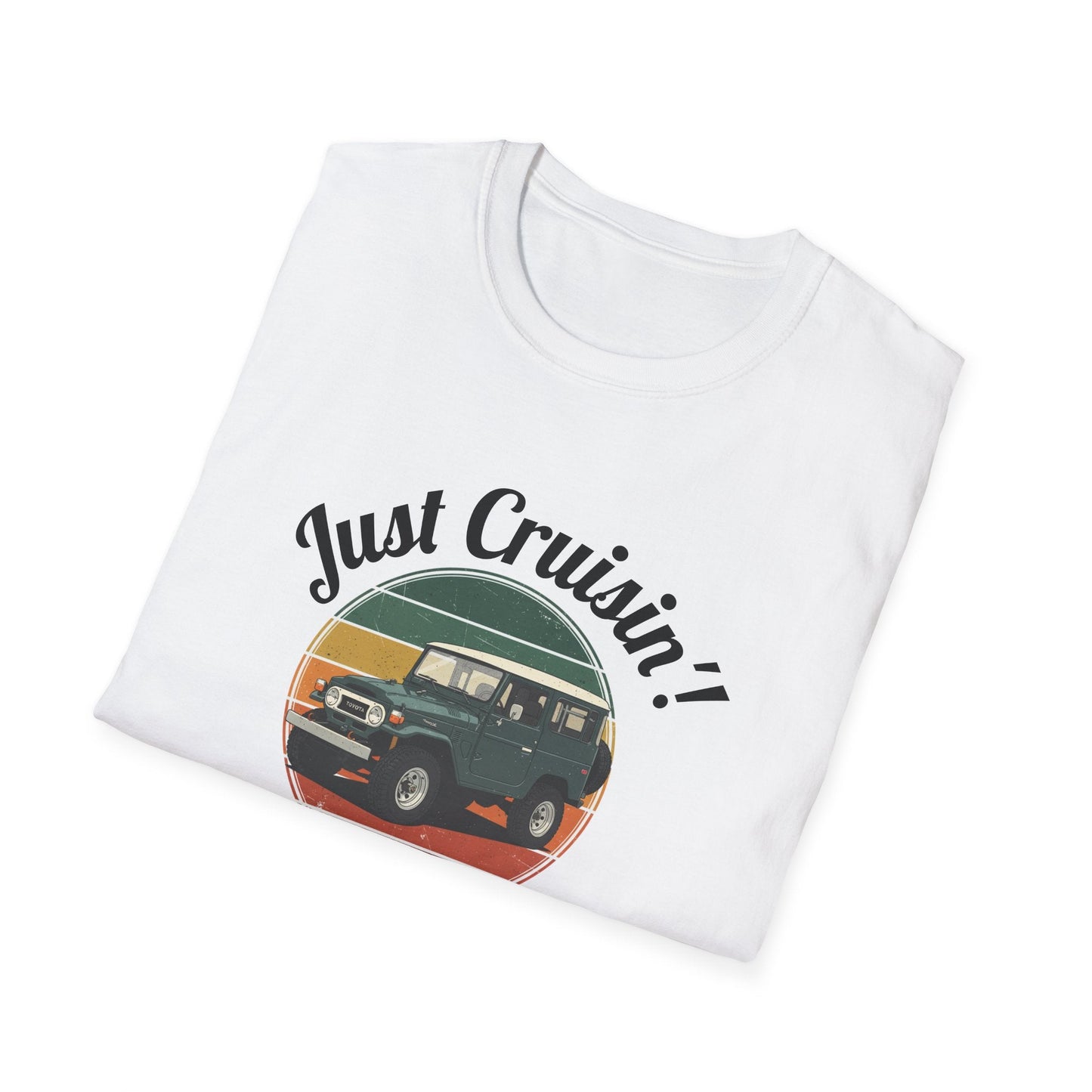Just Cruisin' Vintage FJ40 Land Cruiser T-Shirt | Retro 70s Off-Road Vibe