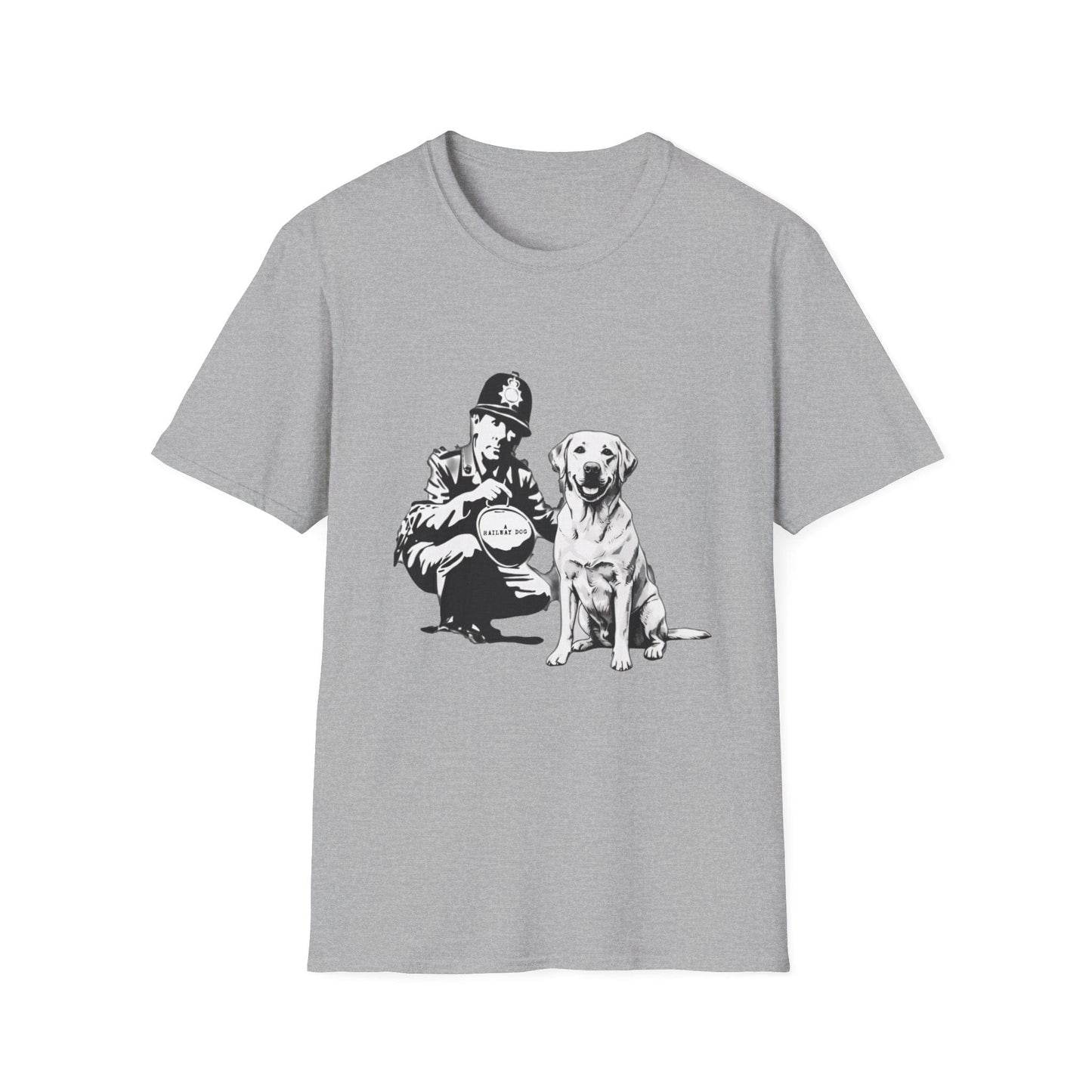 Vintage Police & Labrador Dog T-Shirt | Retro K9 Dog Lover Graphic Tee - That Should Be on a T-Shirt