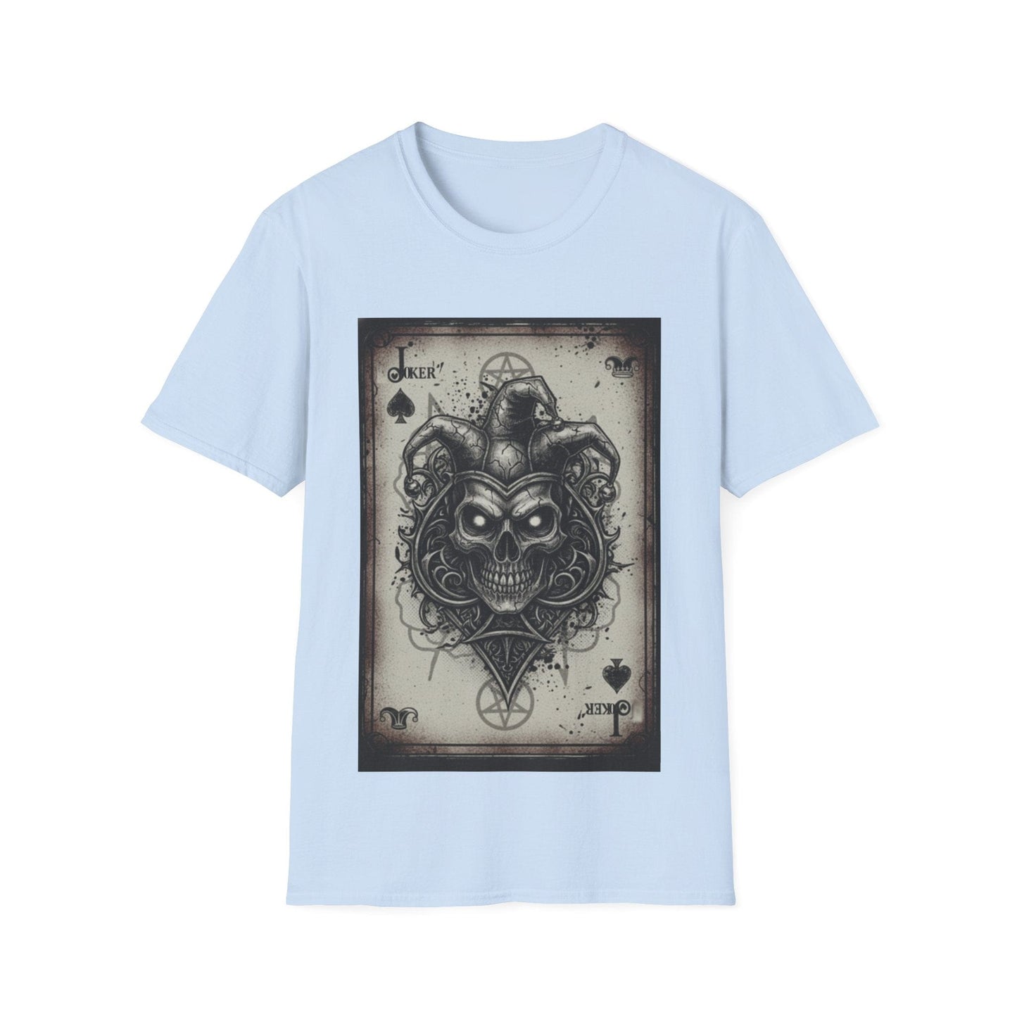 Dark Joker Skull Playing Card T-Shirt | Gothic Streetwear Graphic Tee