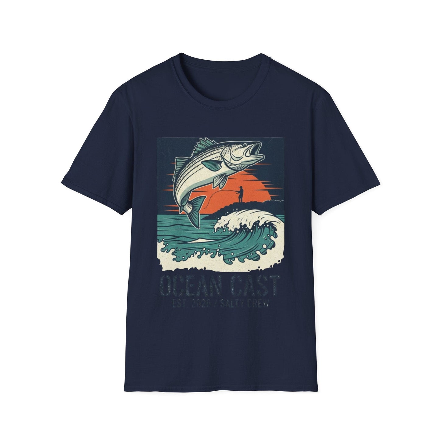 Salty Crew "Ocean Cast" Graphic Tee – Vintage Surf & Turf Style - That Should Be on a T-Shirt