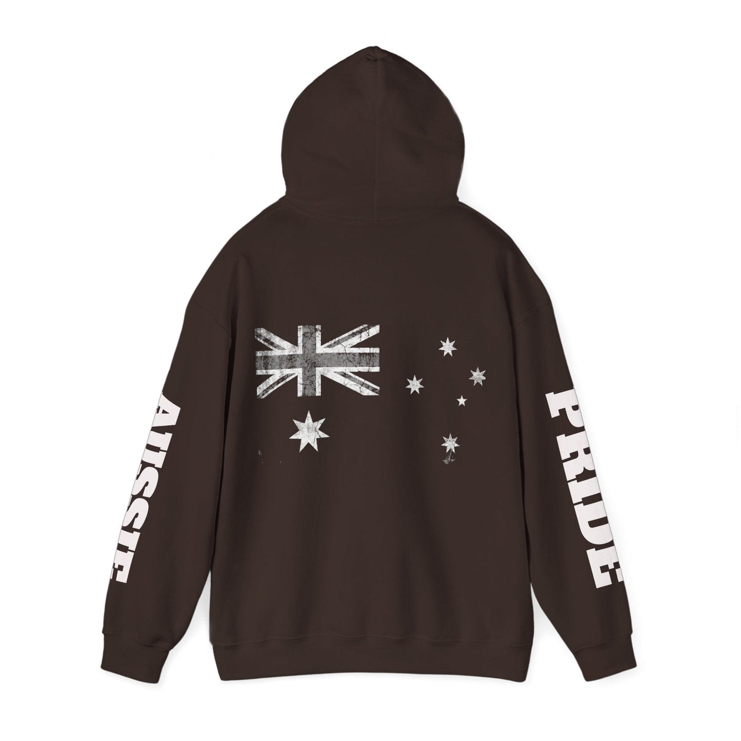 Aussie Pride Distressed Flag Hoodie - Unisex Oversized Streetwear