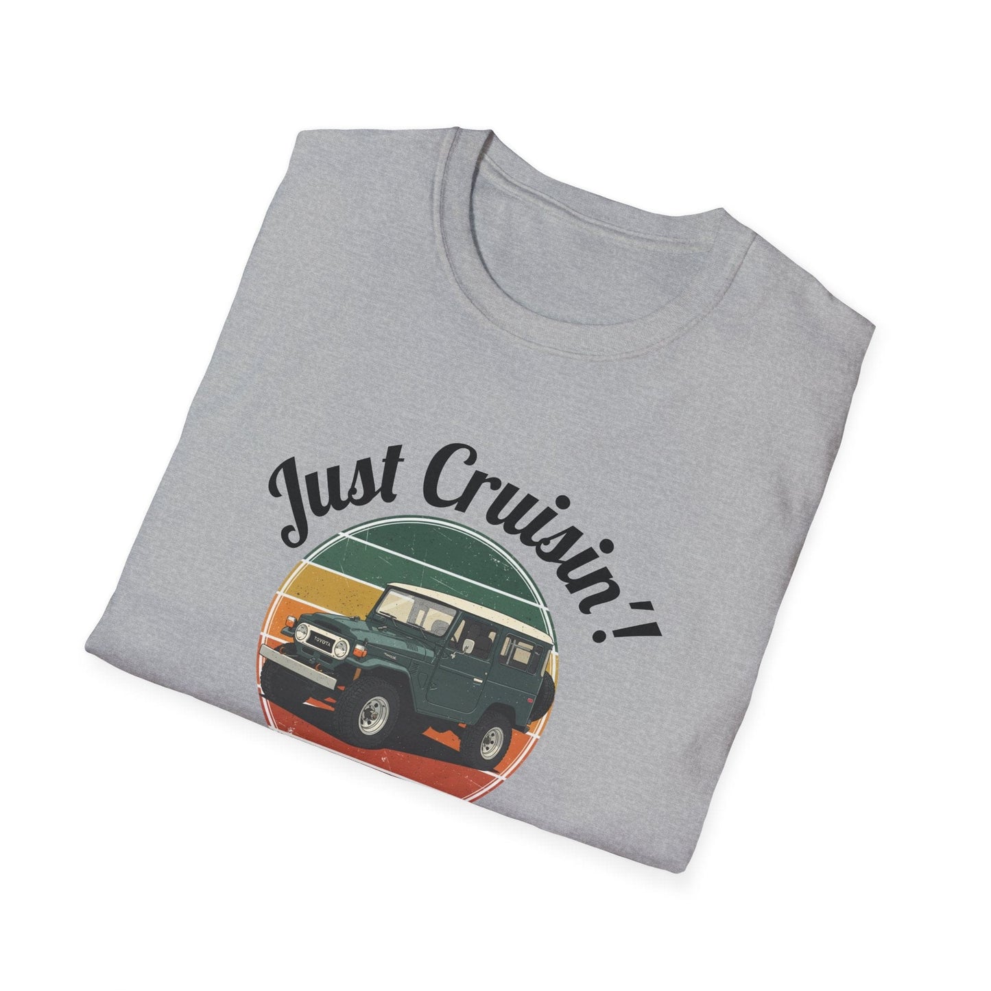 Just Cruisin' Vintage FJ40 Land Cruiser T-Shirt | Retro 70s Off-Road Vibe