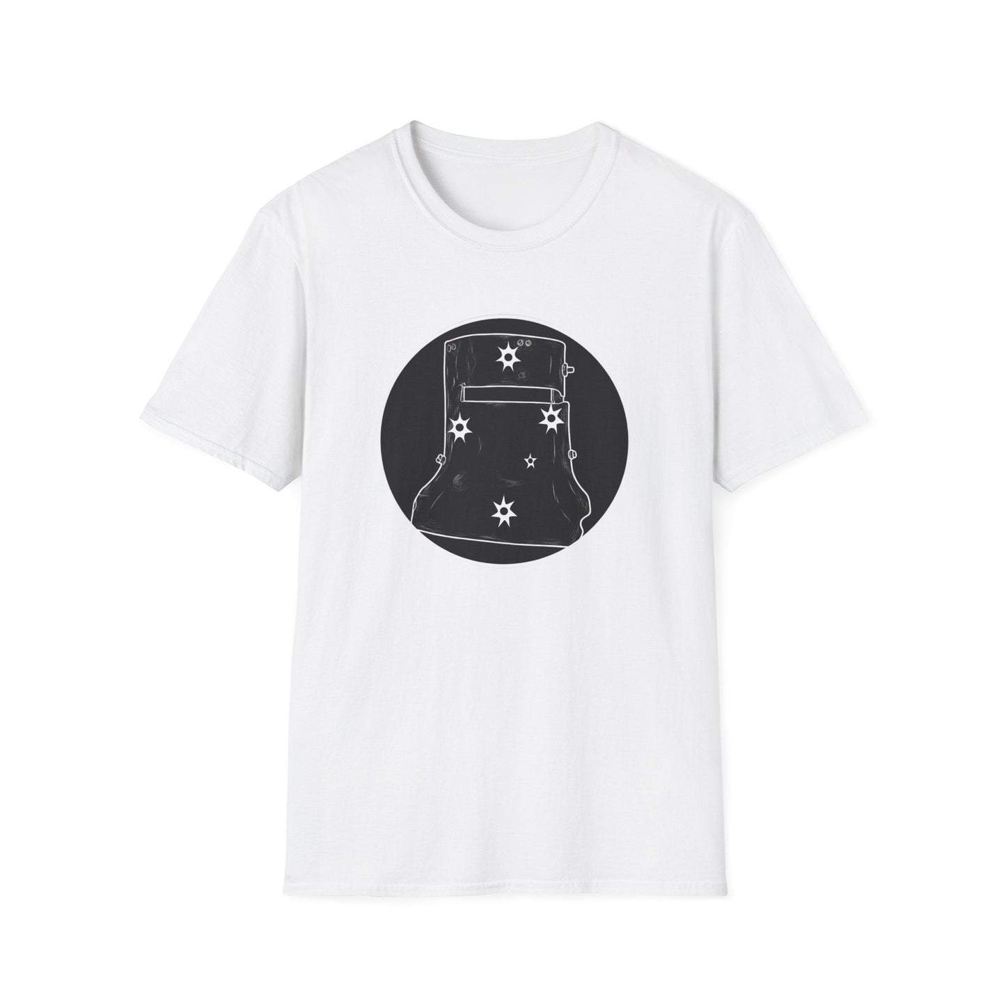 Ned Kelly Outlaw Helmet Graphic T-Shirt - Premium Black Cotton Streetwear - That Should Be on a T-Shirt