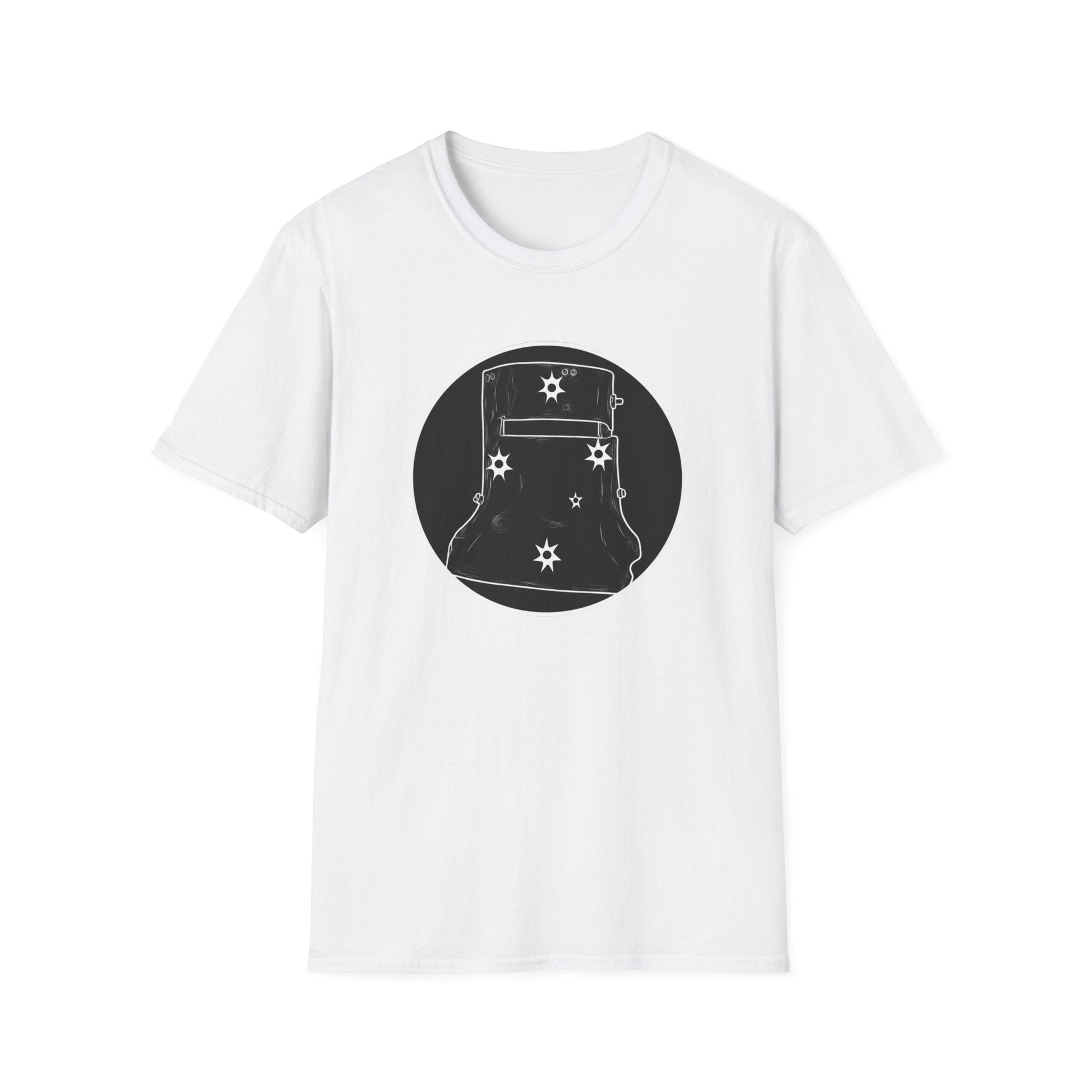 Ned Kelly Outlaw Helmet Graphic T-Shirt - Premium Black Cotton Streetwear - That Should Be on a T-Shirt