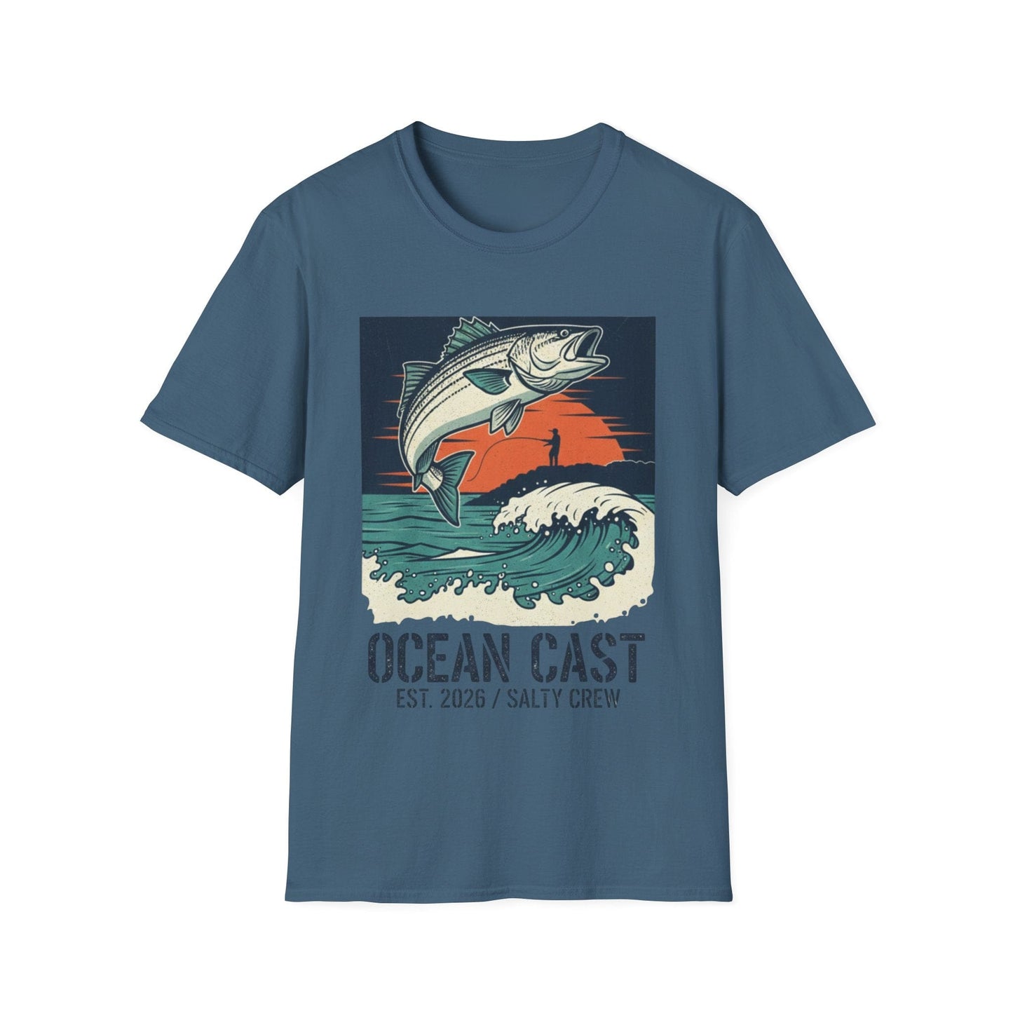 Salty Crew "Ocean Cast" Graphic Tee – Vintage Surf & Turf Style - That Should Be on a T-Shirt