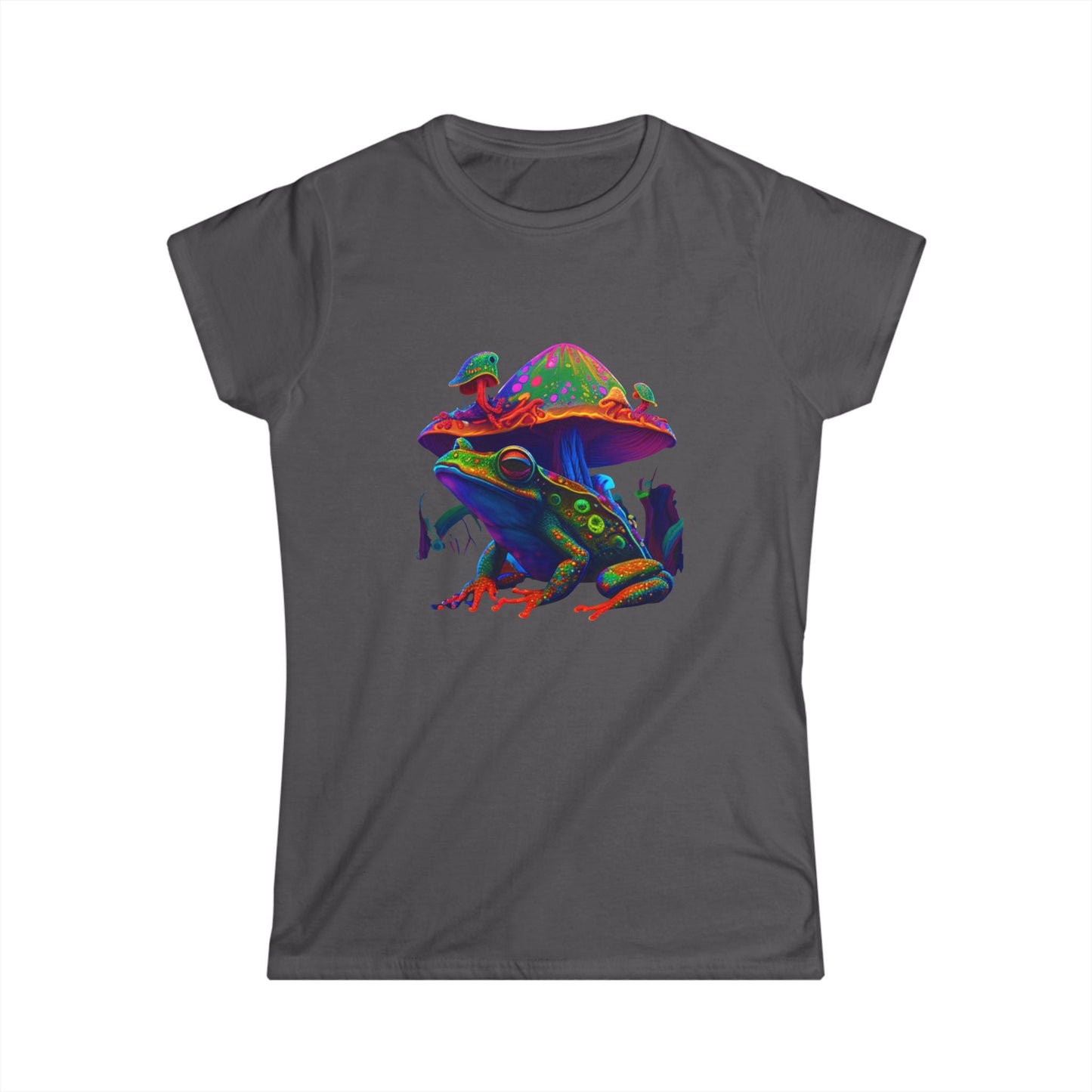 Cosmic Frog Mushroom Tee – Psychedelic Nature Graphic T-Shirt