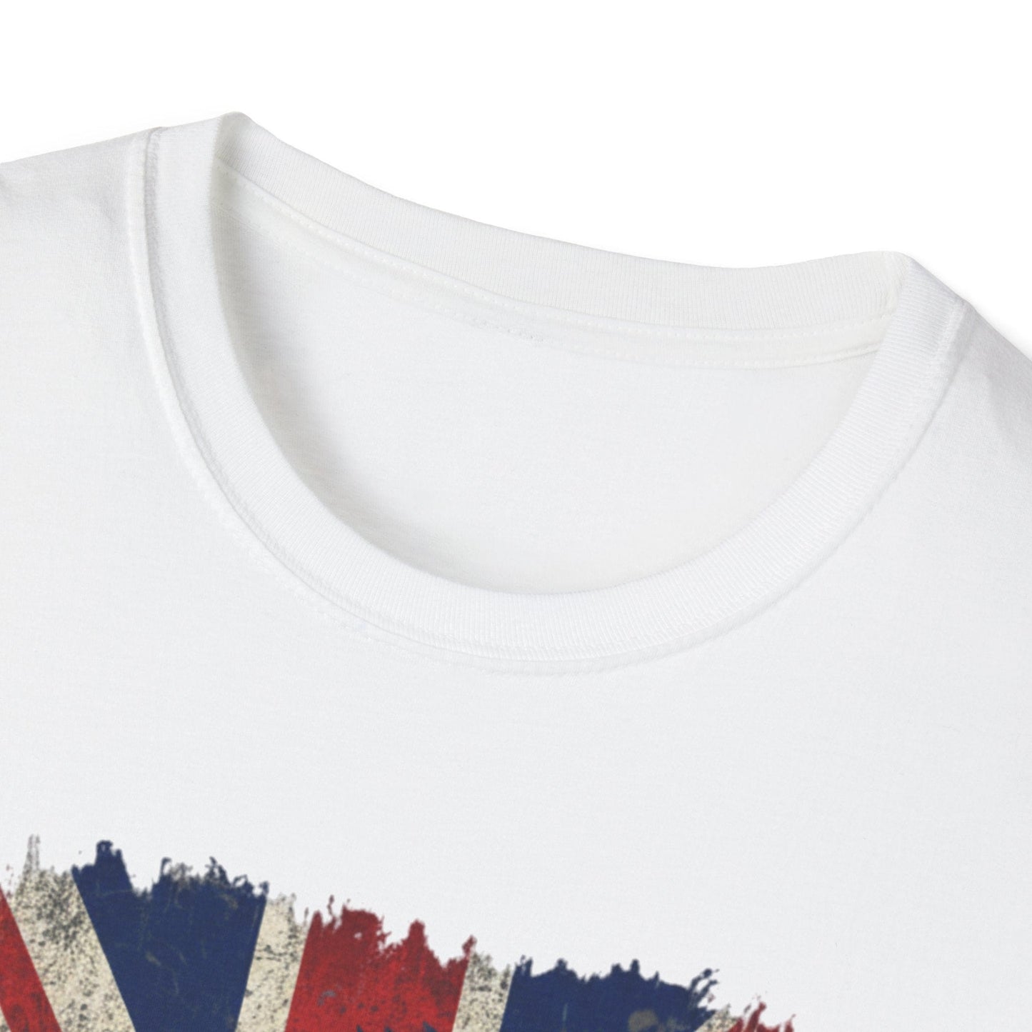 British Lion Strength & Courage T-Shirt - Distressed Union Jack Graphic Tee