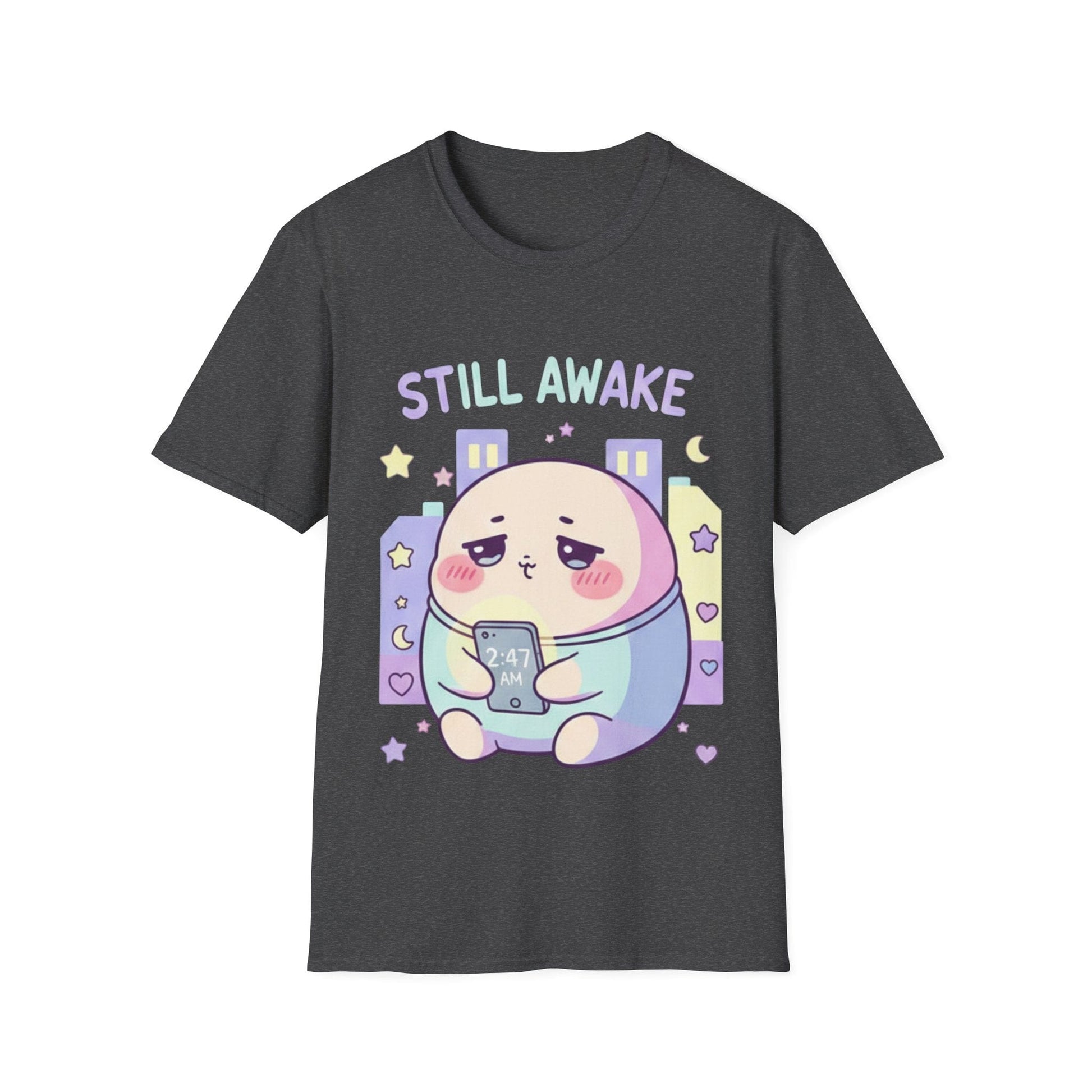 Still Awake Cute Kawaii Sleepy Character T-Shirt - That Should Be on a T-Shirt