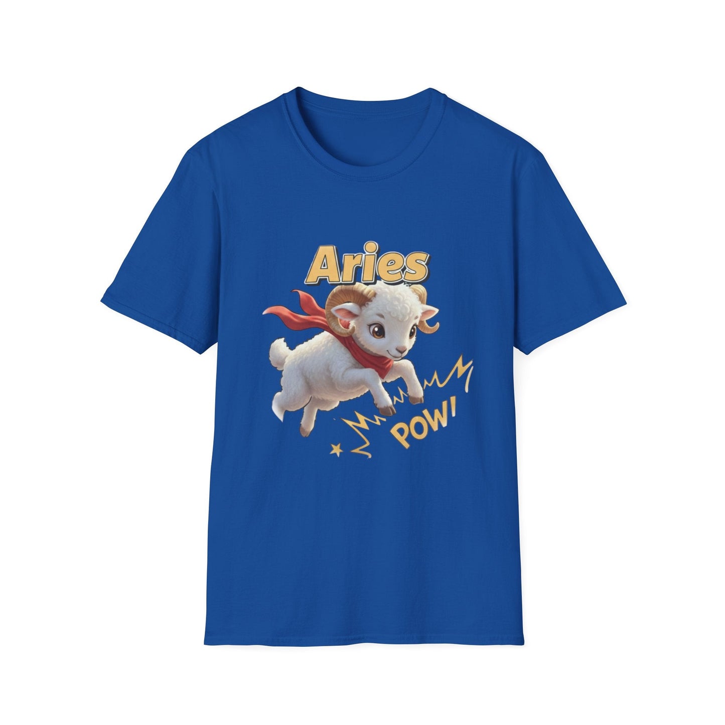 Aries Zodiac T-Shirt — Cute Superhero Ram ‘Pow!’ Graphic Tee - That Should Be on a T-Shirt