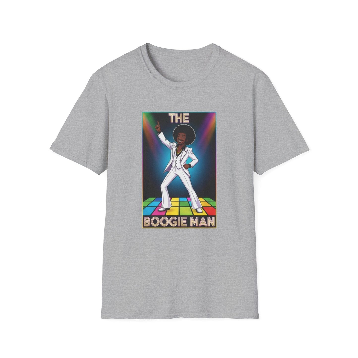 Boogie Man Disco T-Shirt — Retro 70s Dance Floor Graphic Tee