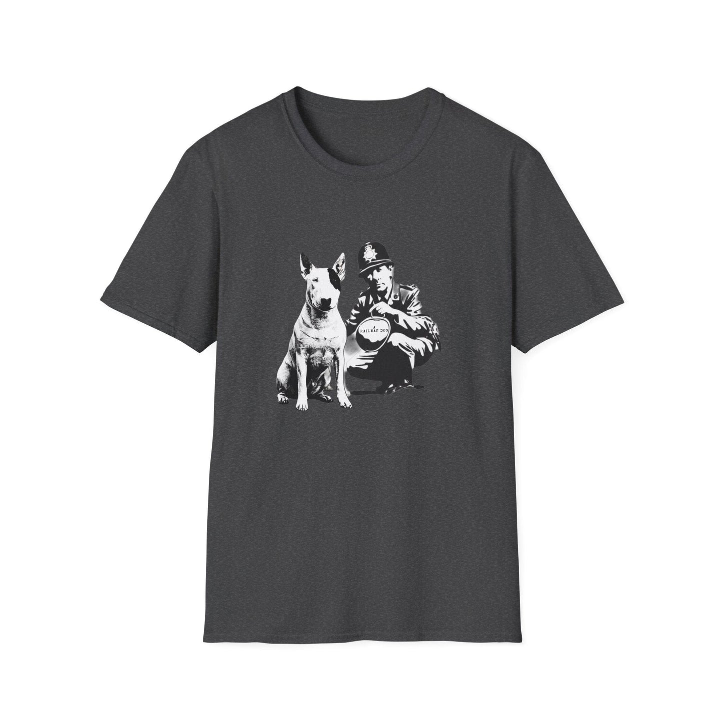 Loyal Mate Dog & Officer Graphic T-Shirt | Vintage Black Dog Lover Tee - That Should Be on a T-Shirt